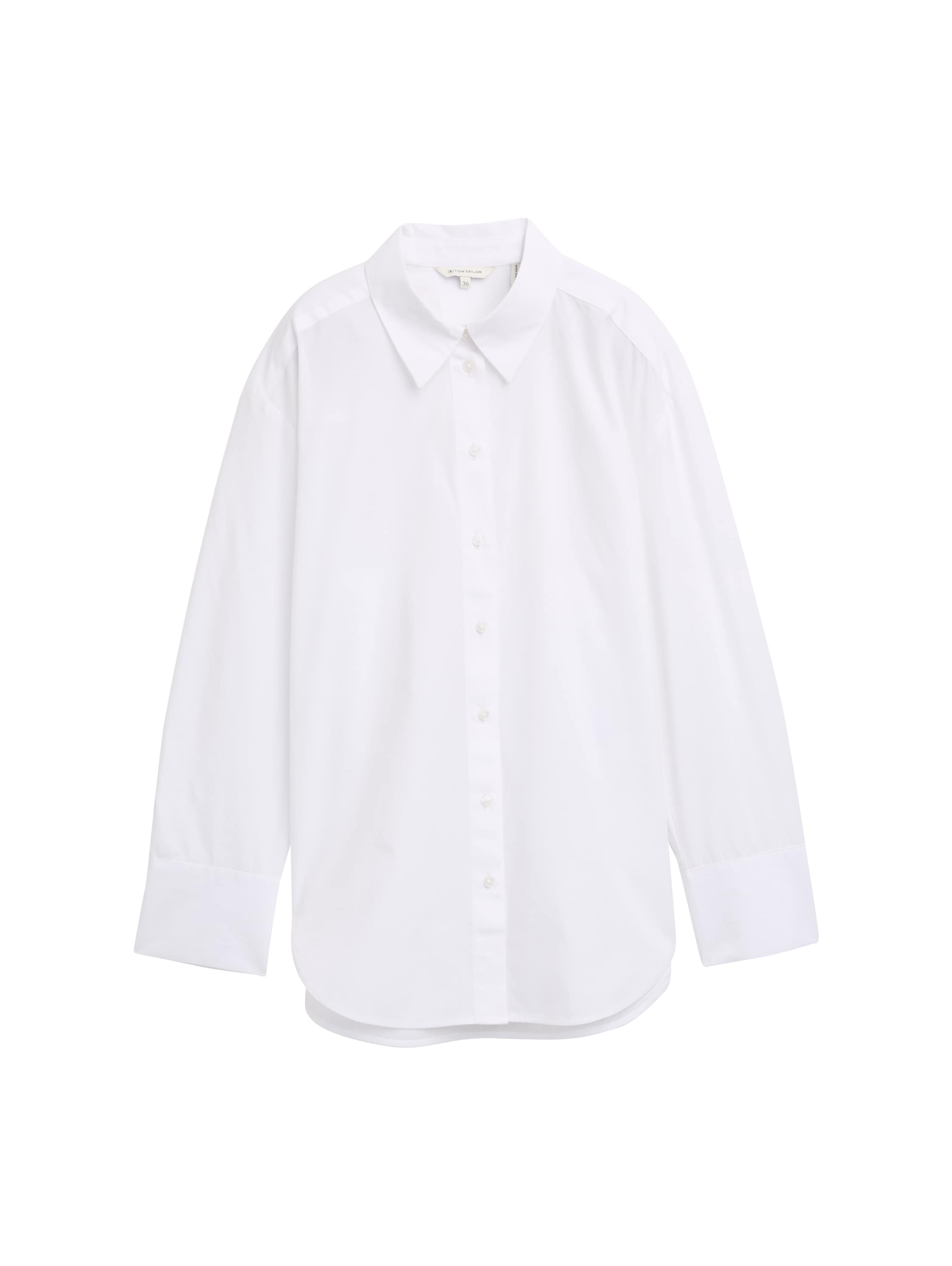 Tom Tailor Loose Fit Poplin White Shirt