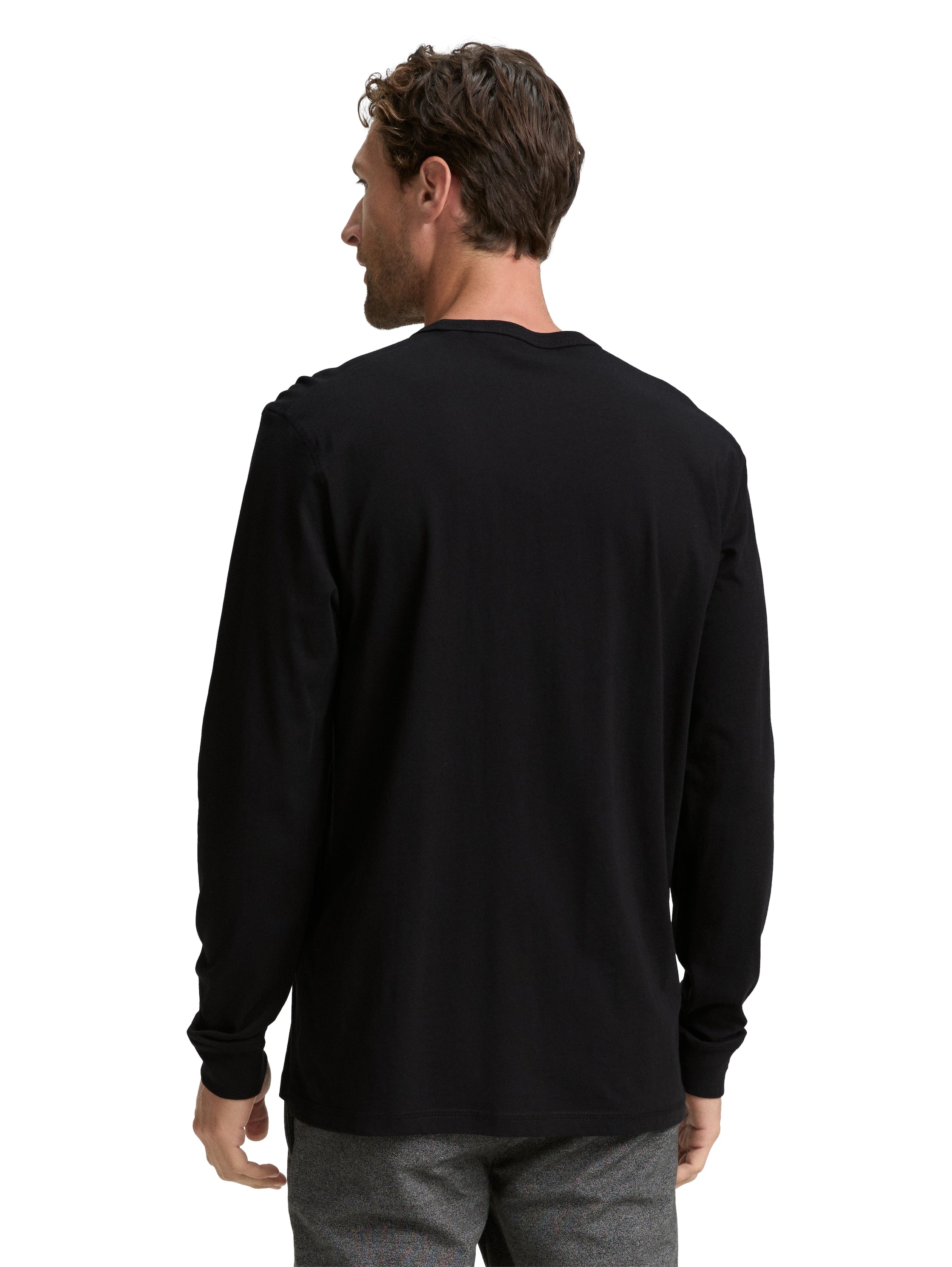 Tom Tailor Basic Long Sleeved Black Sweater