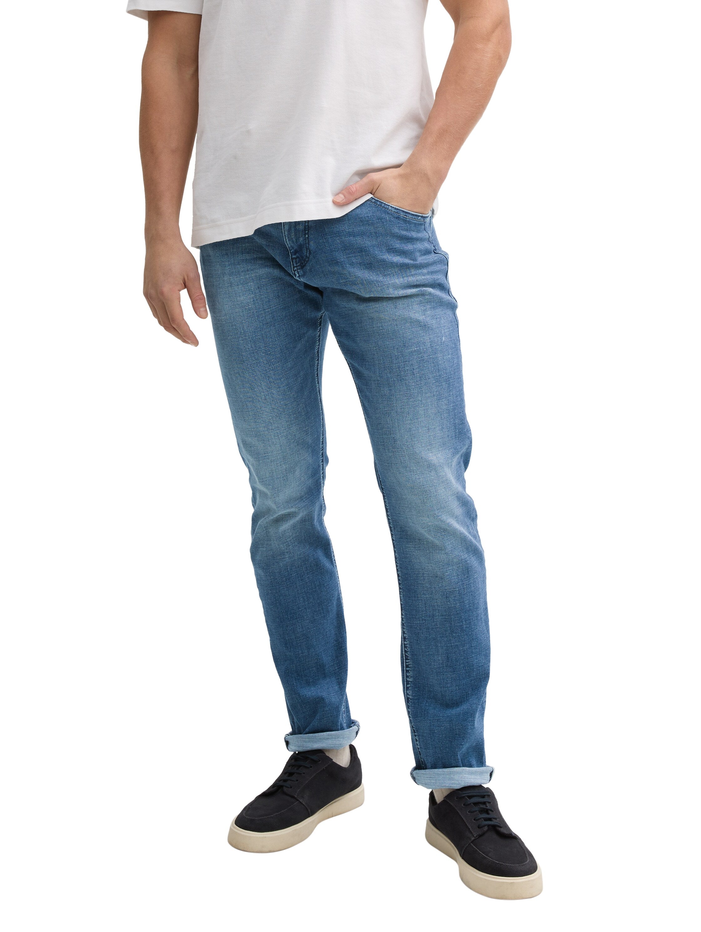 Tom Tailor Regular Slim Used Mid Stone Blue Denim