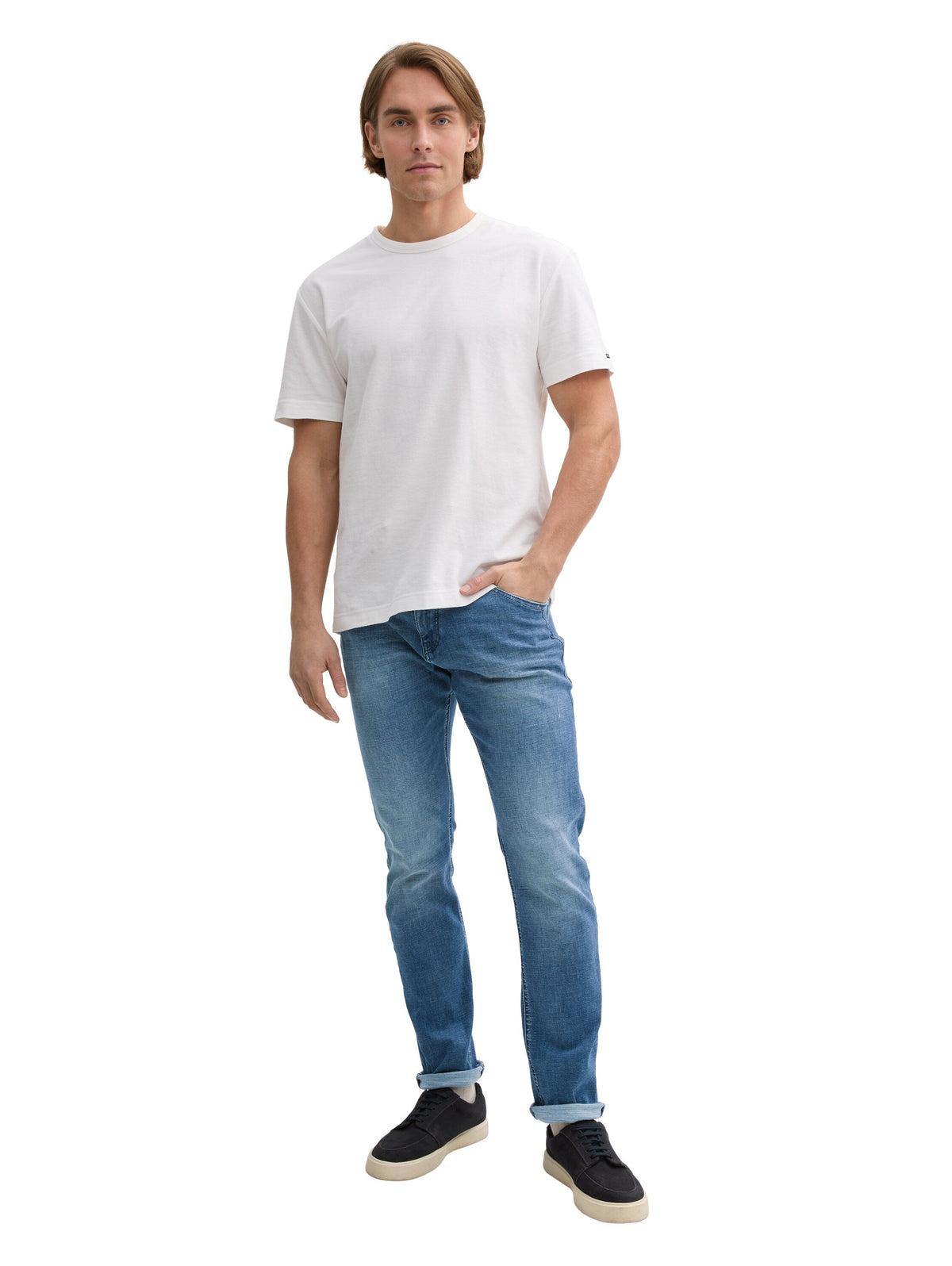 Tom Tailor Regular Slim Used Mid Stone Blue Denim
