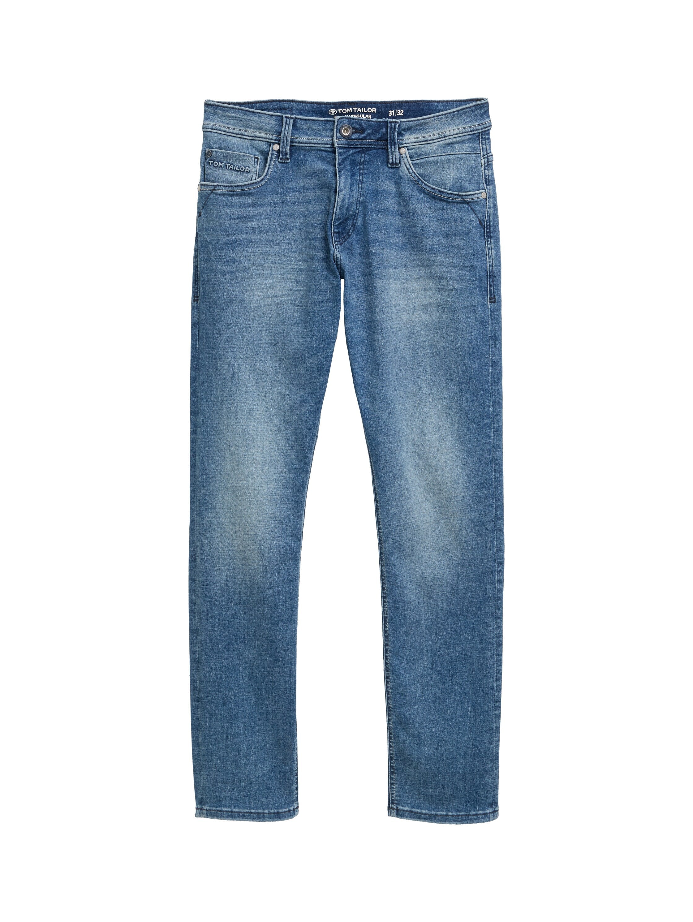 Tom Tailor Regular Slim Used Mid Stone Blue Denim