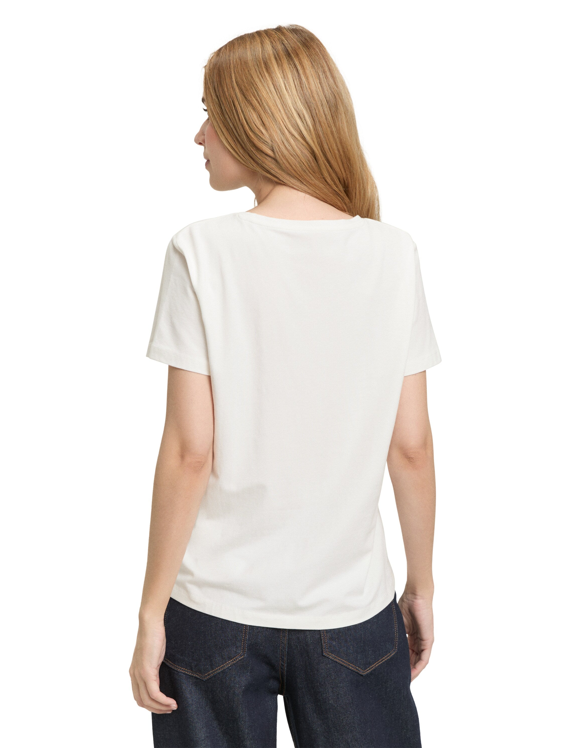 Tom Tailor White Printed T-Shirt