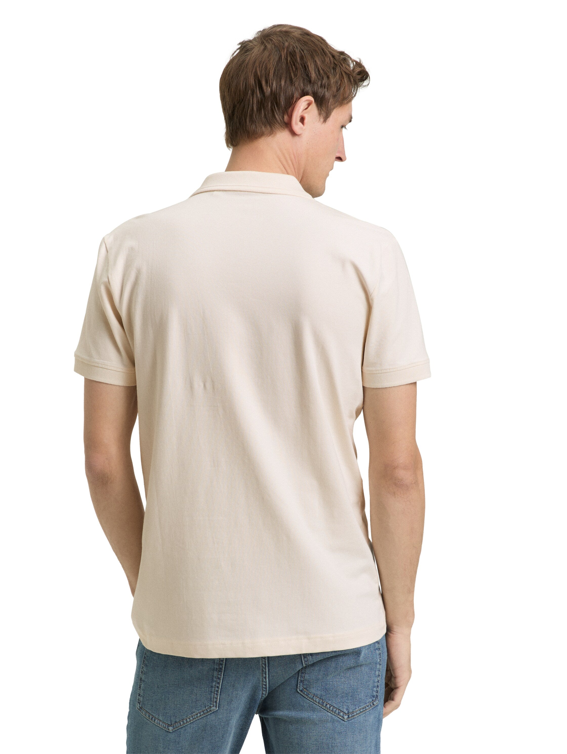 Tom Tailor Beige Short Sleeved Polo