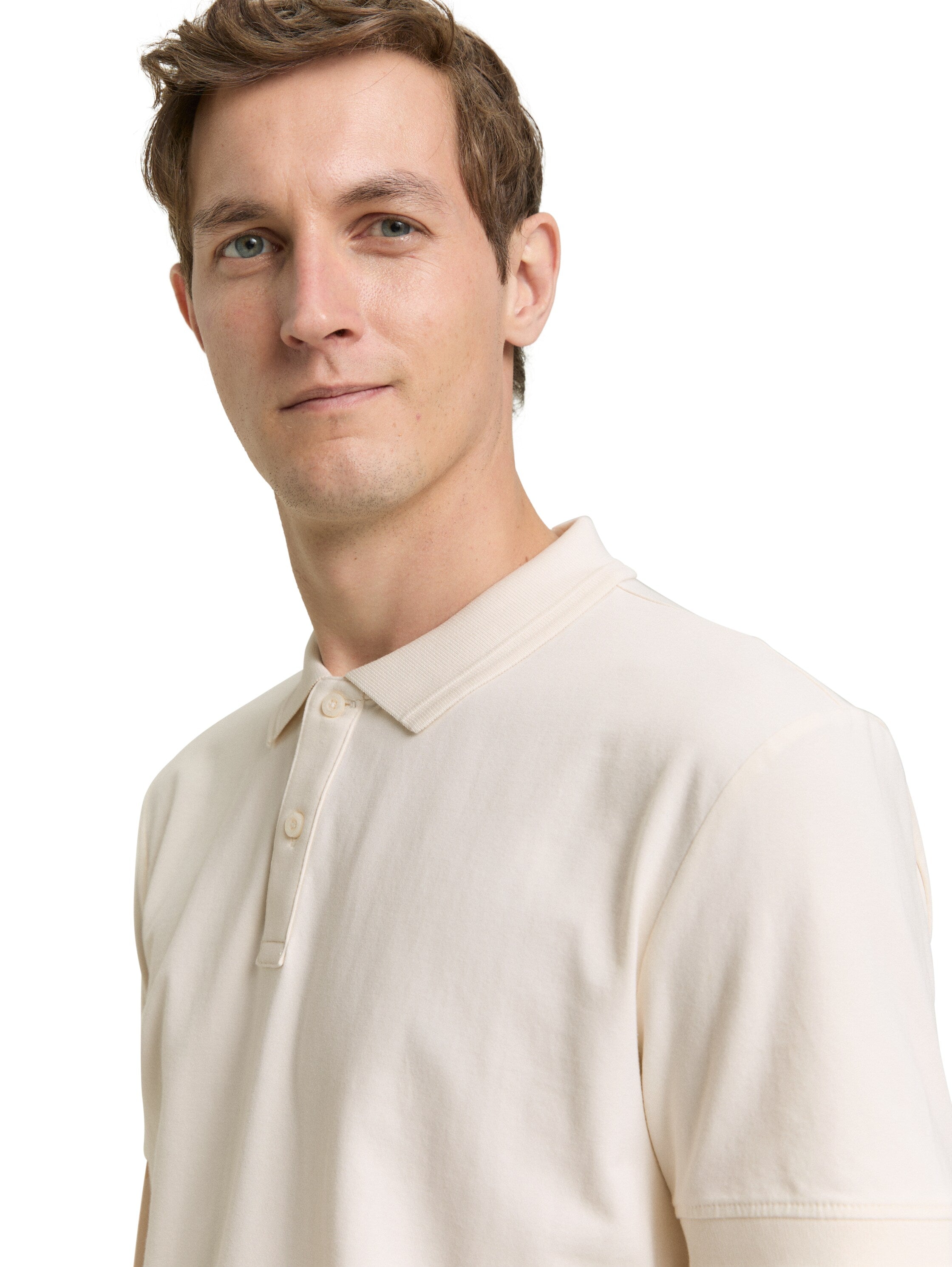 Tom Tailor Beige Short Sleeved Polo