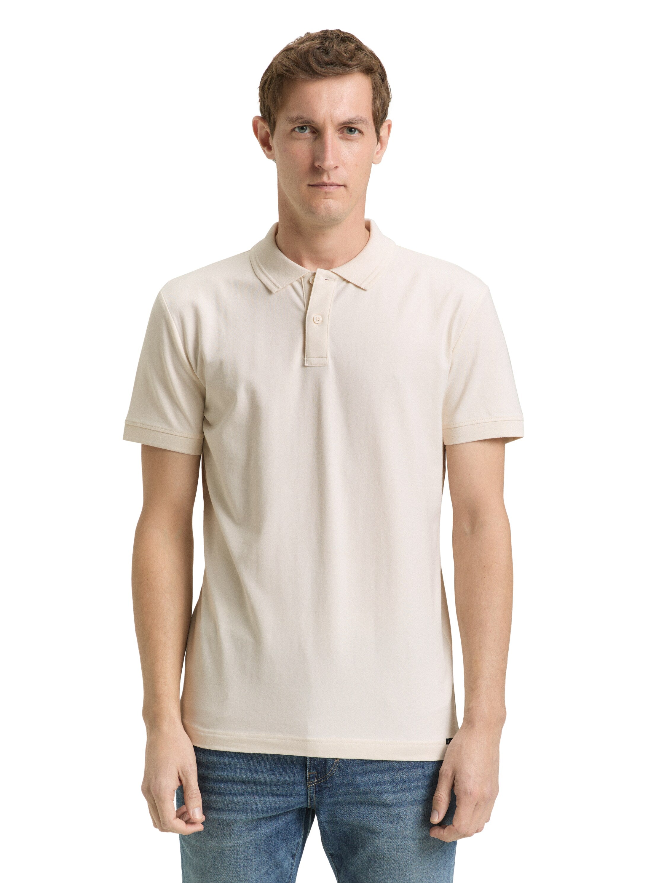 Tom Tailor Beige Short Sleeved Polo
