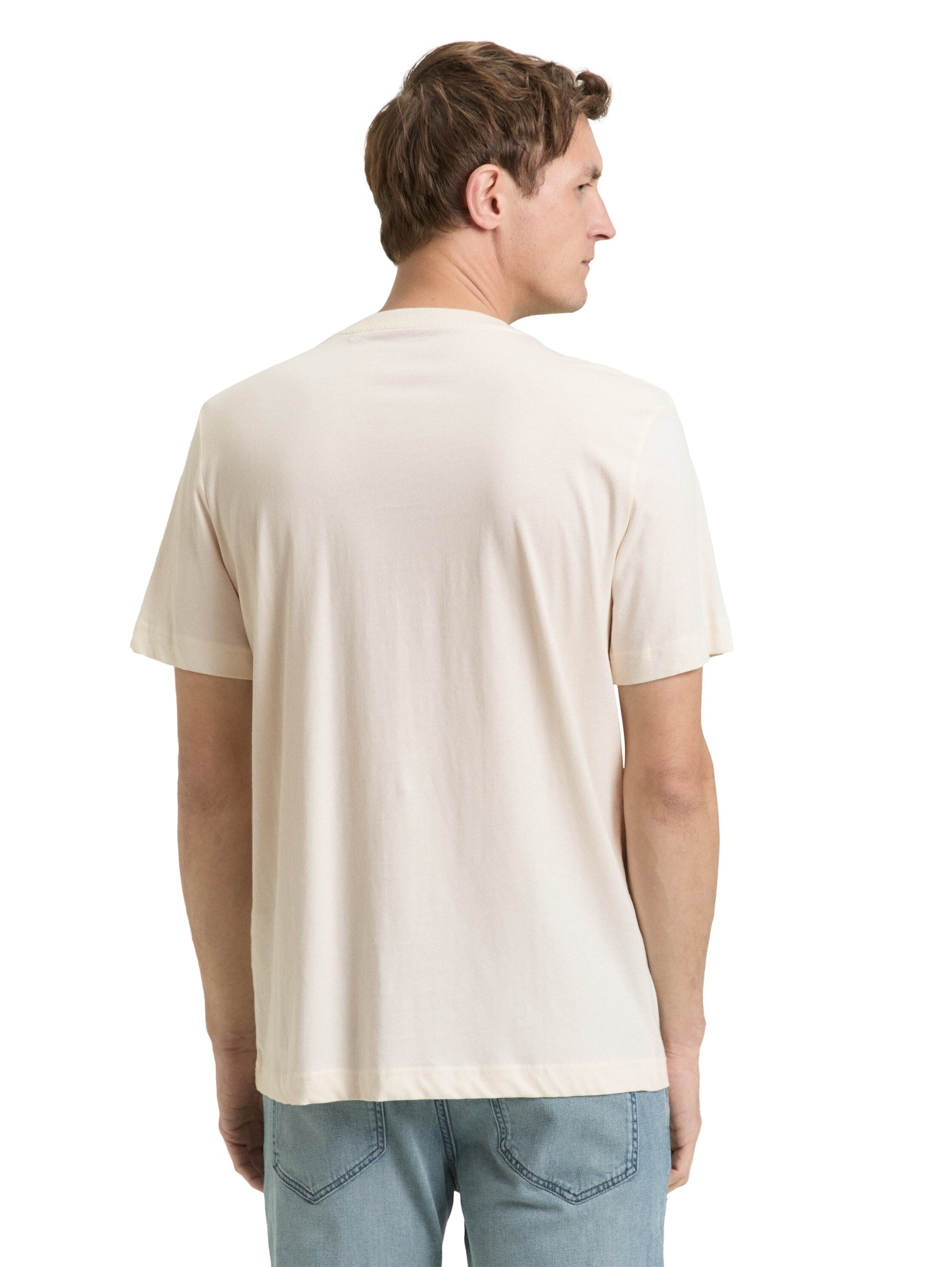 Tom Tailor White T-Shirt With Printed Design