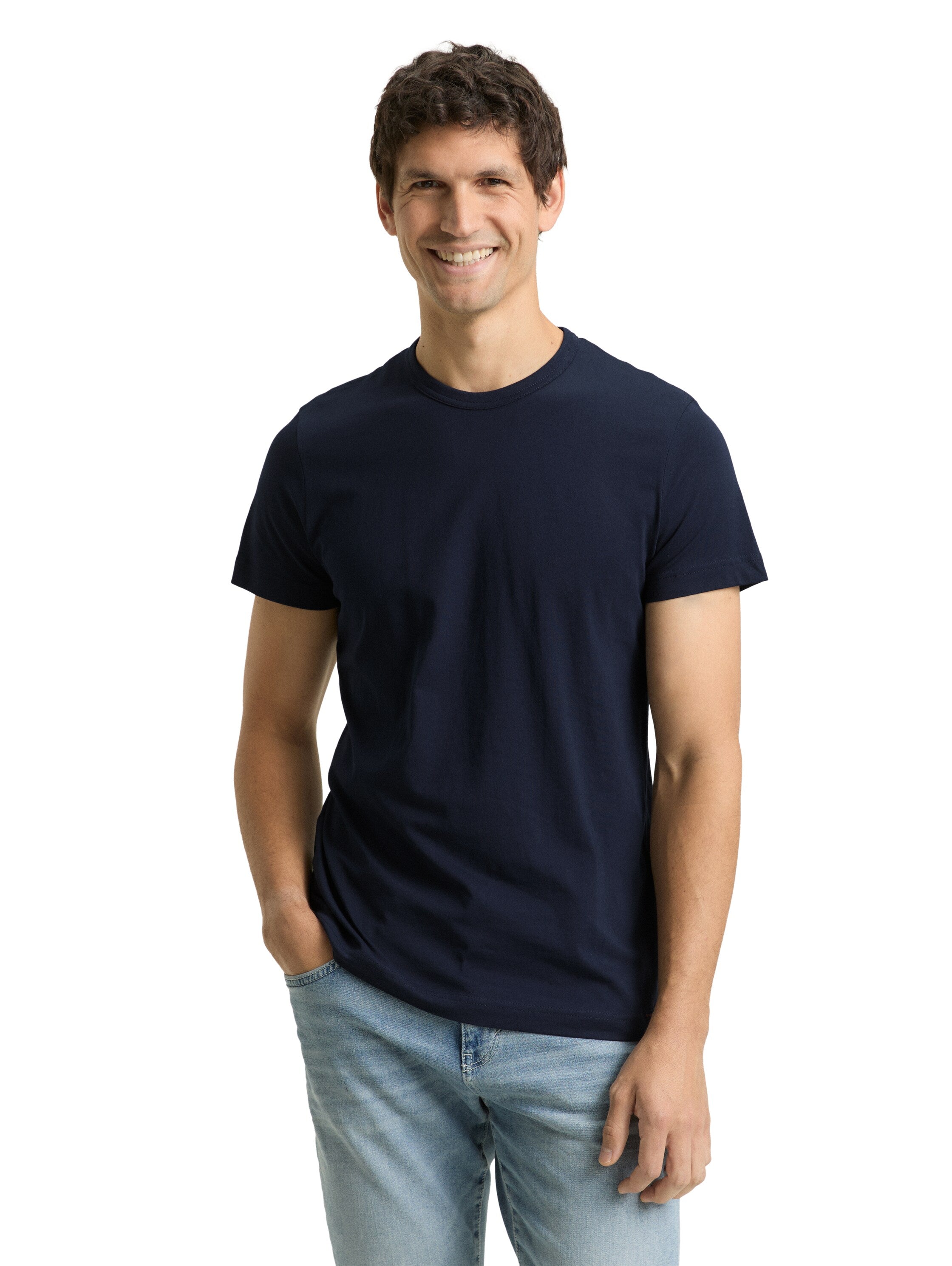 Tom Tailor Short Sleeved Navy T-Shirt