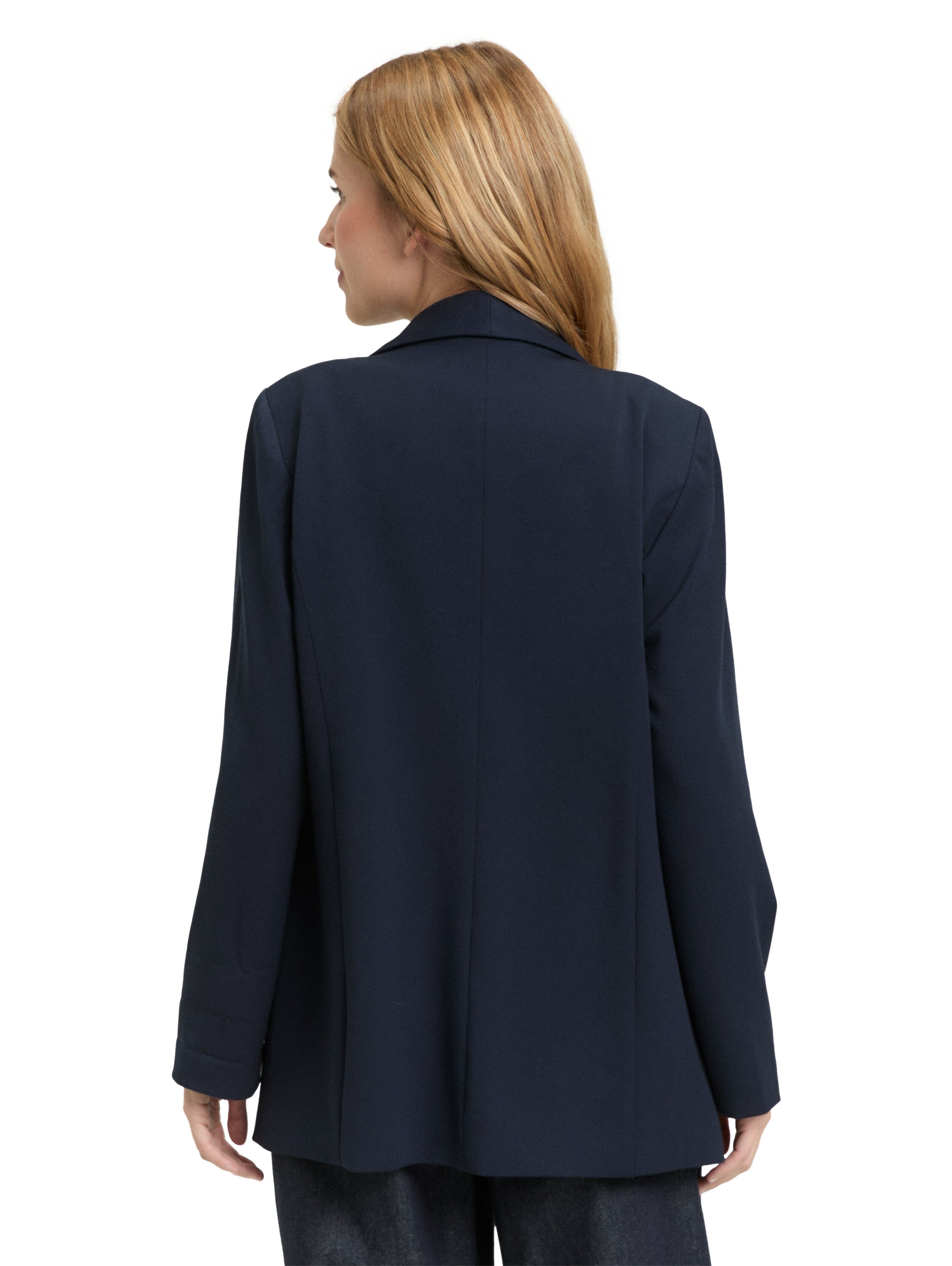Tom Tailor Navy Relaxed Cut Blazer