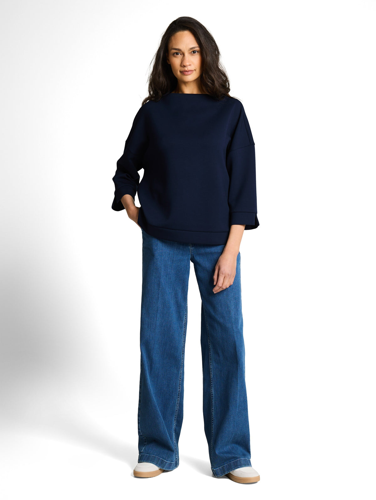 Tom Tailor Regular Fit Sky Captain Blue High Neck Sweater
