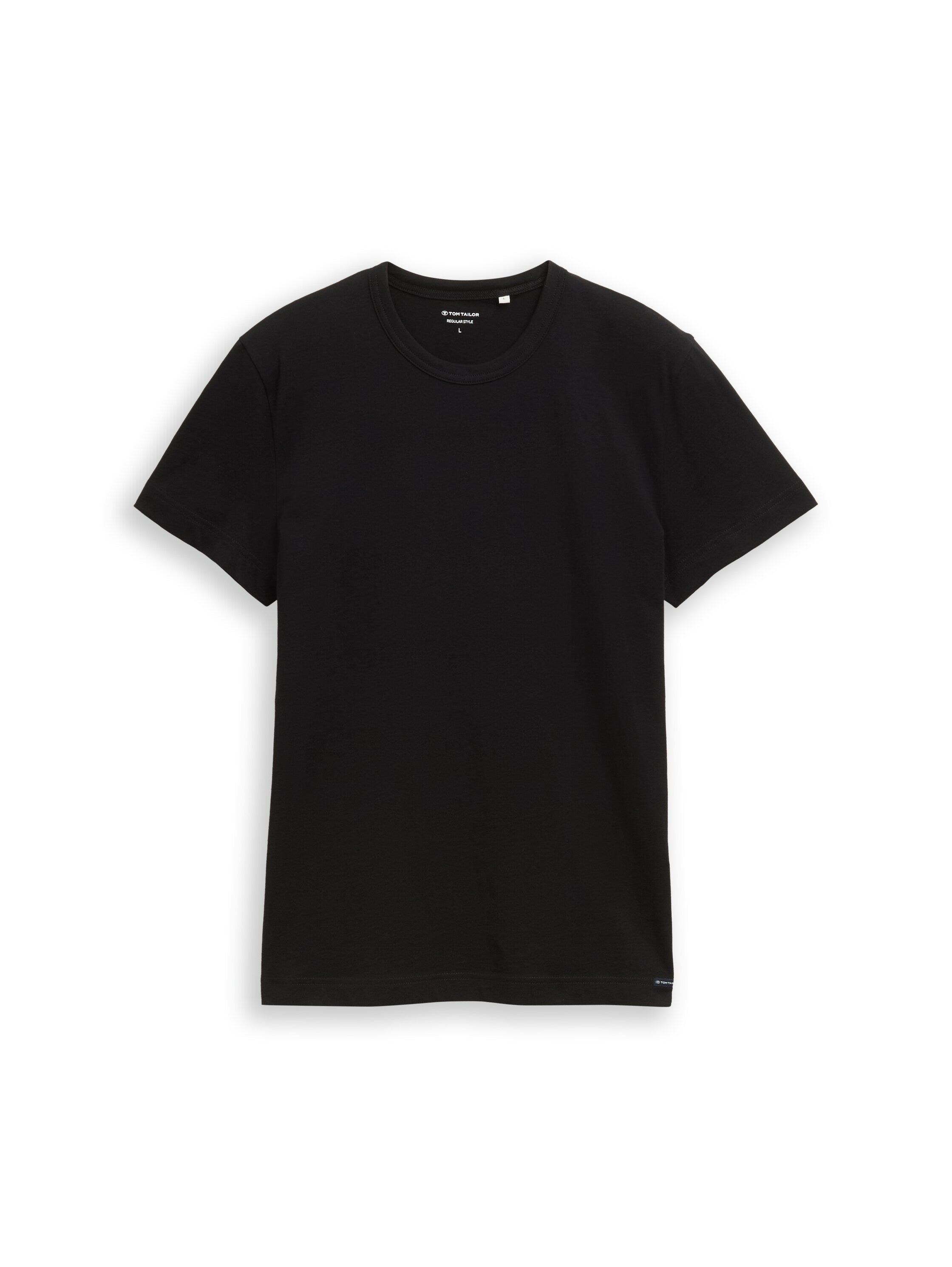 Tom Tailor Short Sleeved Black T-Shirt