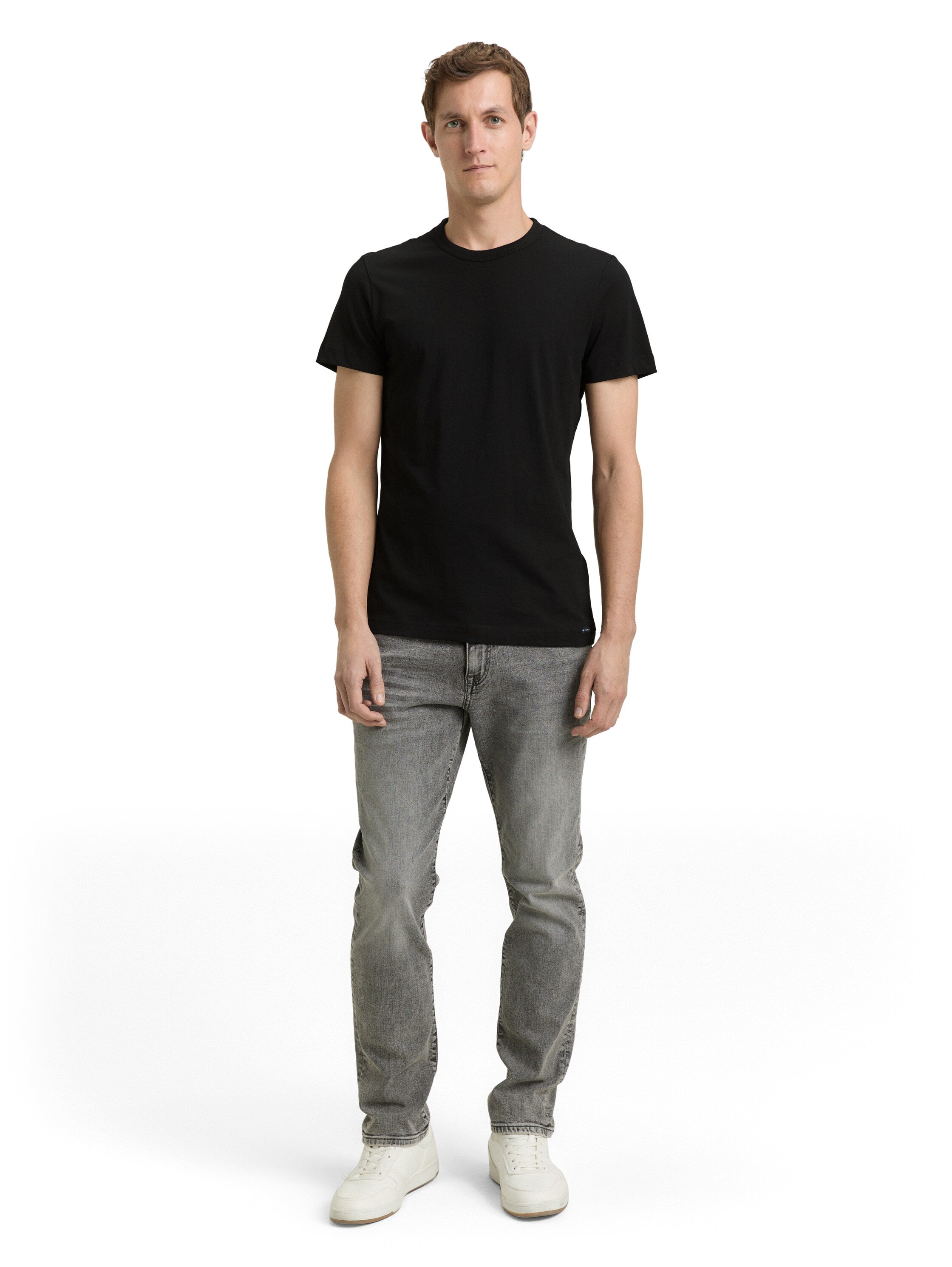 Tom Tailor Short Sleeved Black T-Shirt