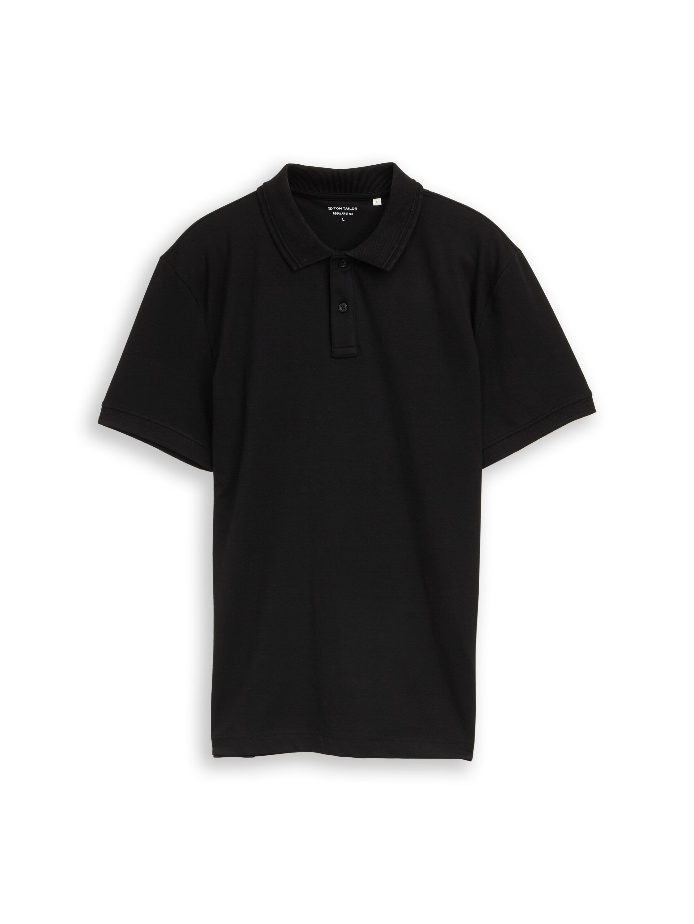 Tom Tailor Black Short Sleeved Polo
