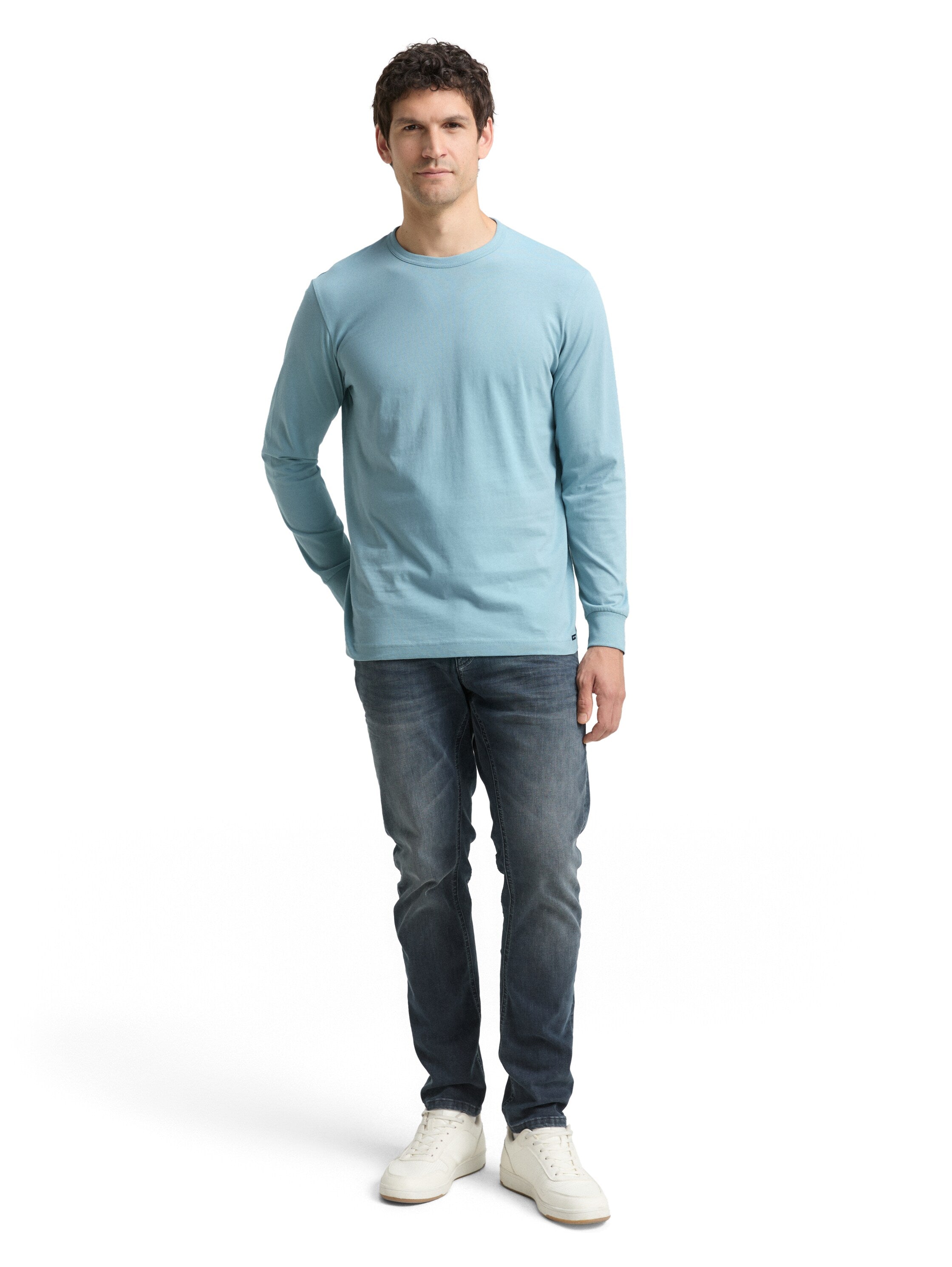 Tom Tailor Long Sleeved Blue T-Shirt