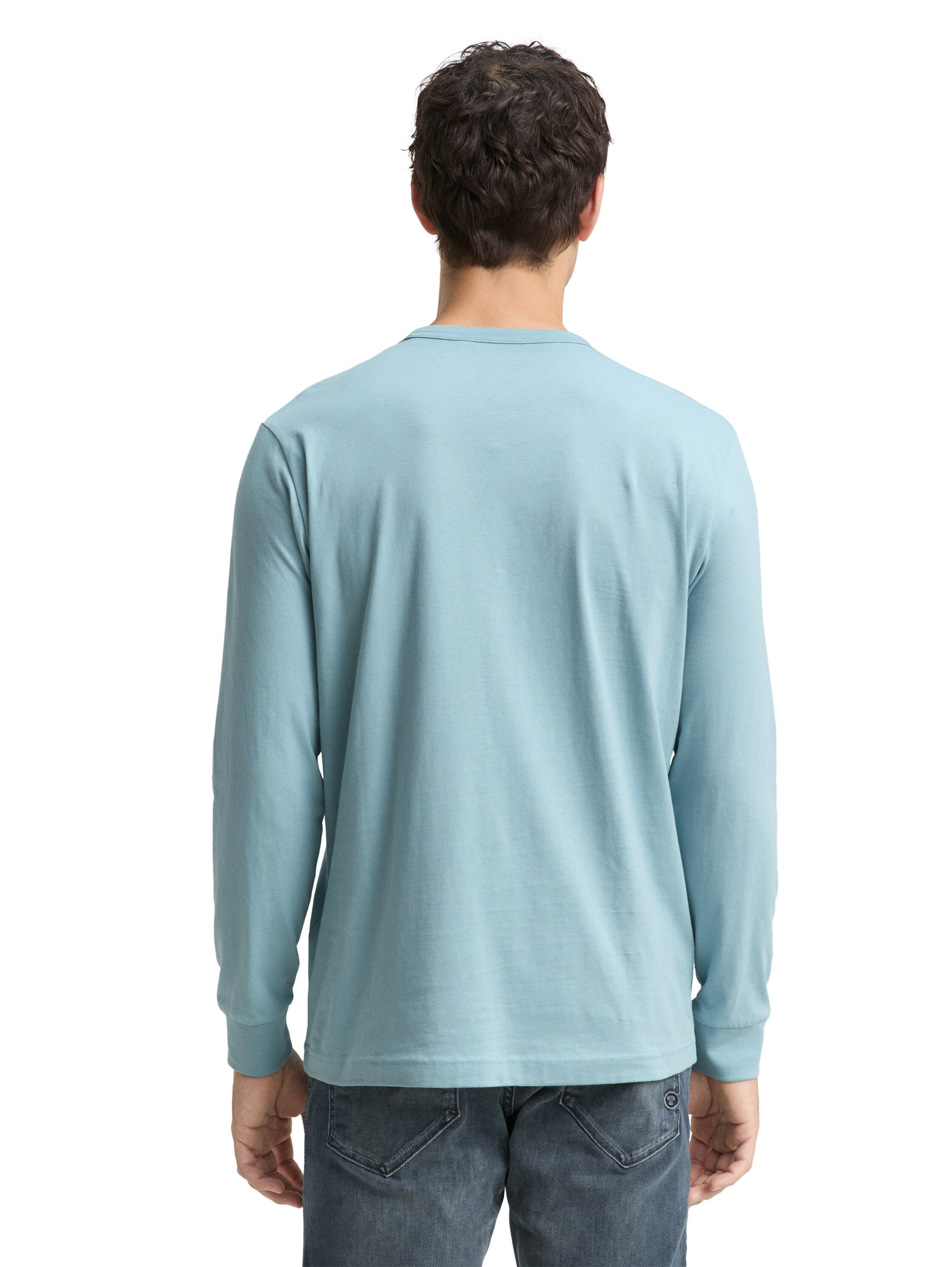 Tom Tailor Long Sleeved Blue T-Shirt