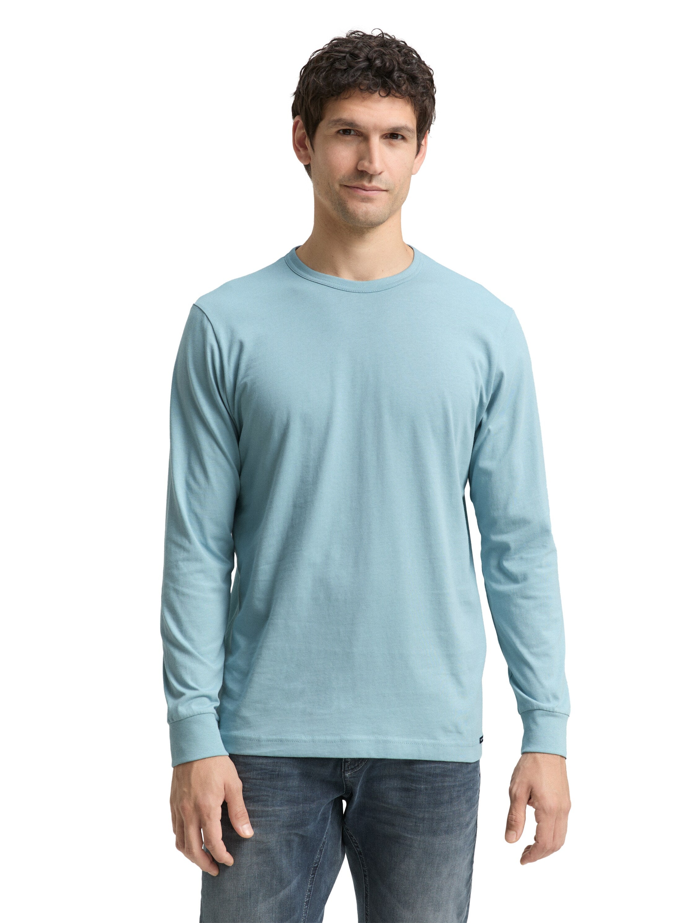 Tom Tailor Long Sleeved Blue T-Shirt