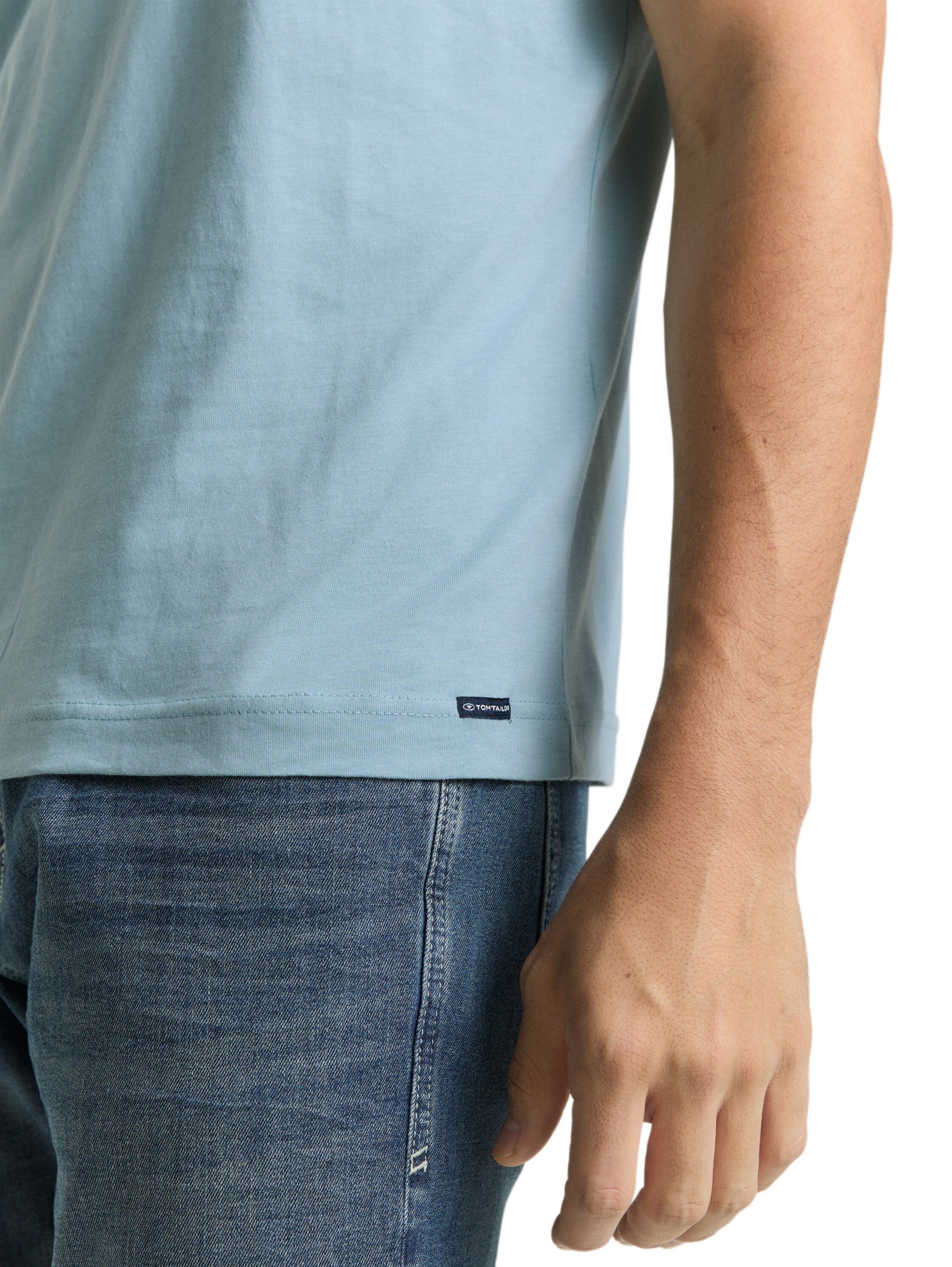 Tom Tailor Short Sleeved Blue T-Shirt