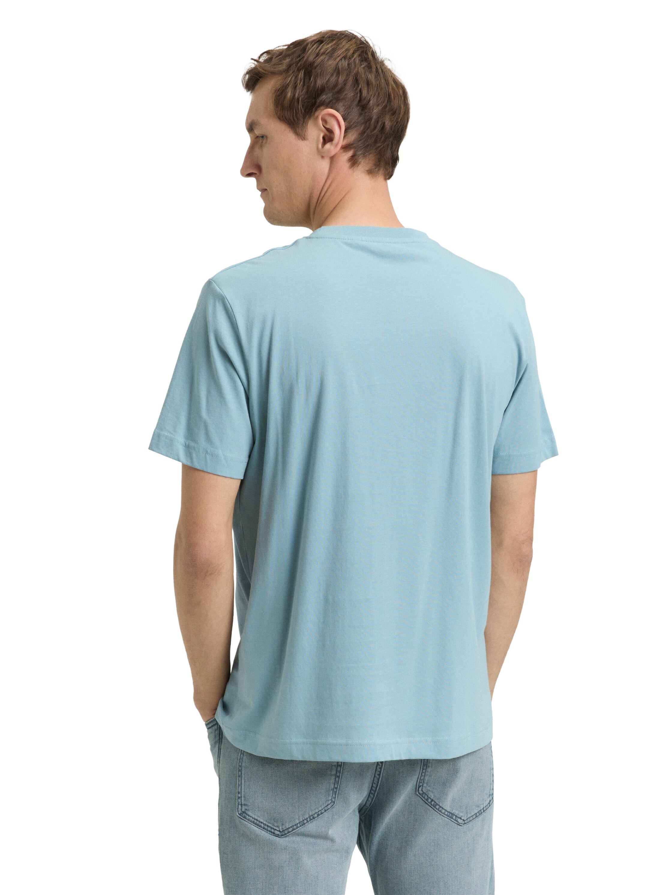 Tom Tailor Blue T-Shirt With Printed Design
