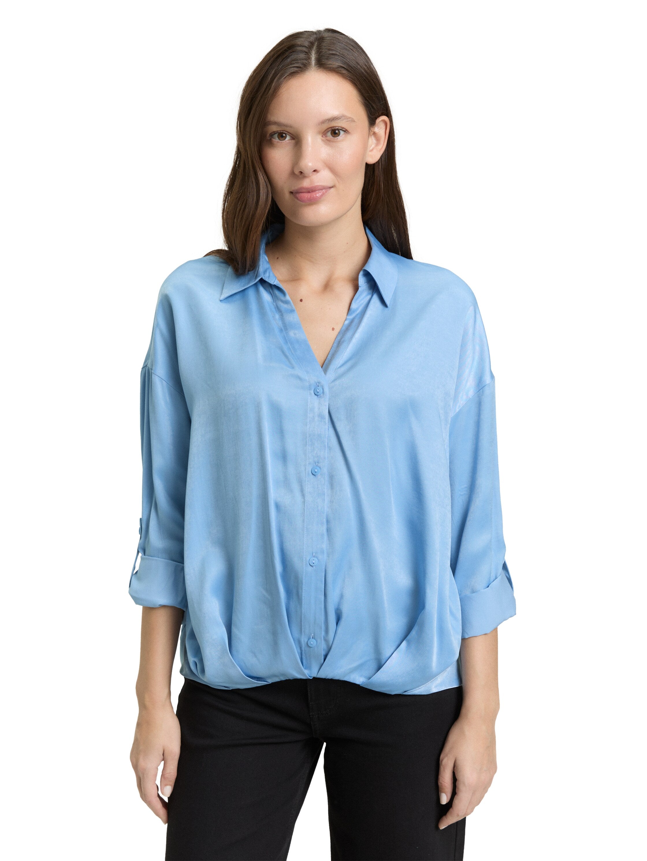 Tom Tailor Blue Oversized Shirt