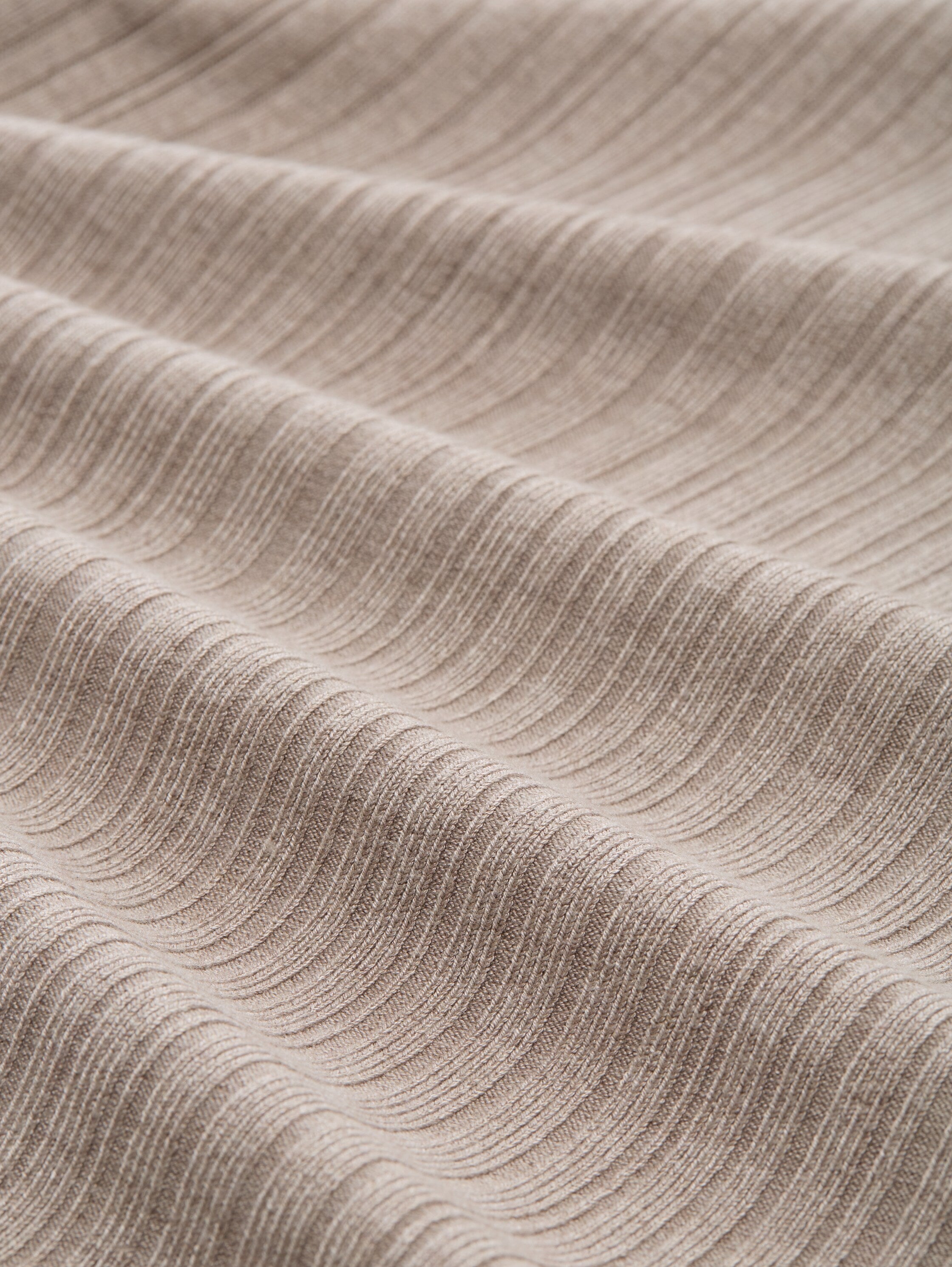 Tom Tailor Taupe Cardigan With Shawl Collar