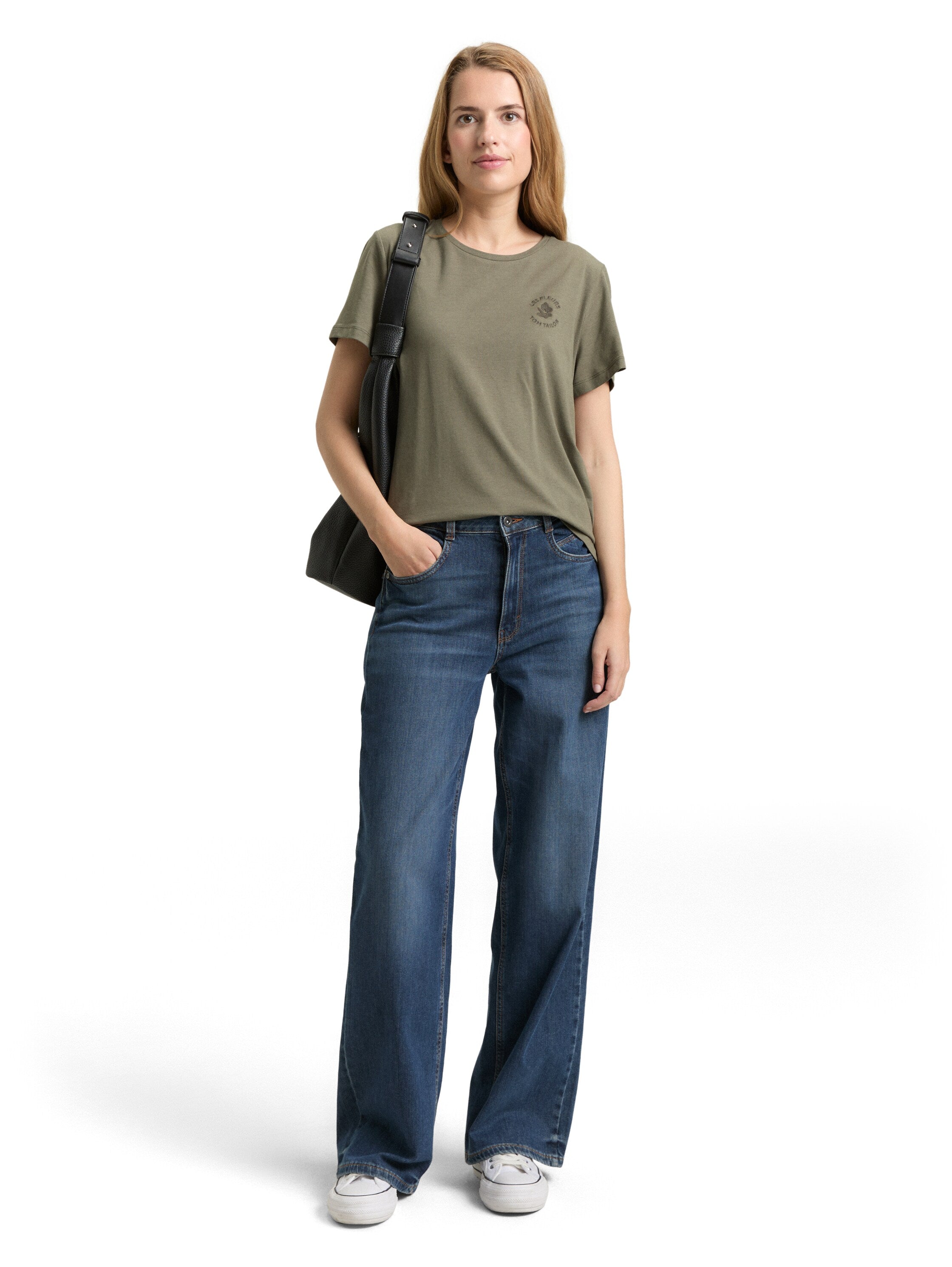 Tom Tailor Cloudy Green Printed T-Shirt