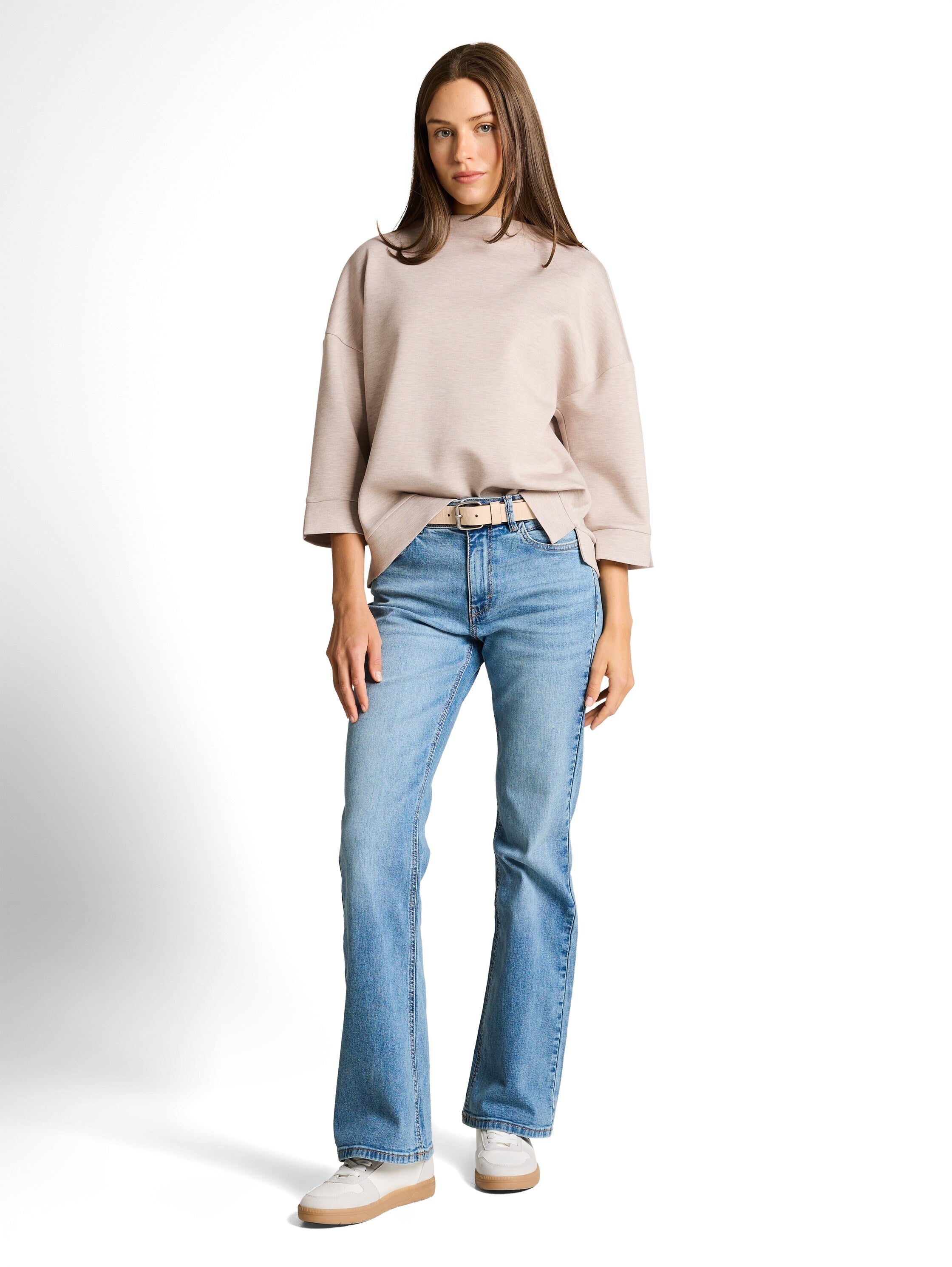 Tom Tailor Beige Long Sleeved Sweatshirt