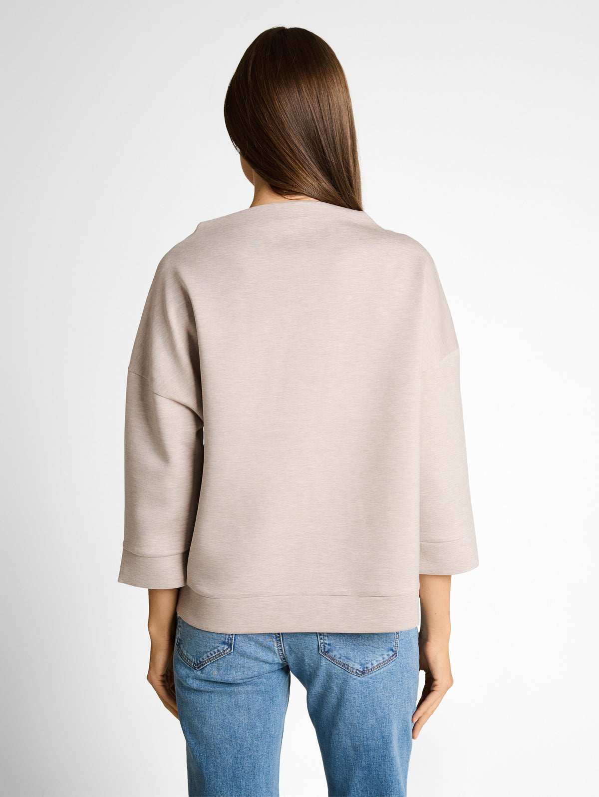 Tom Tailor Regular Fit  Dark Clouds Grey Melange High Neck Sweater