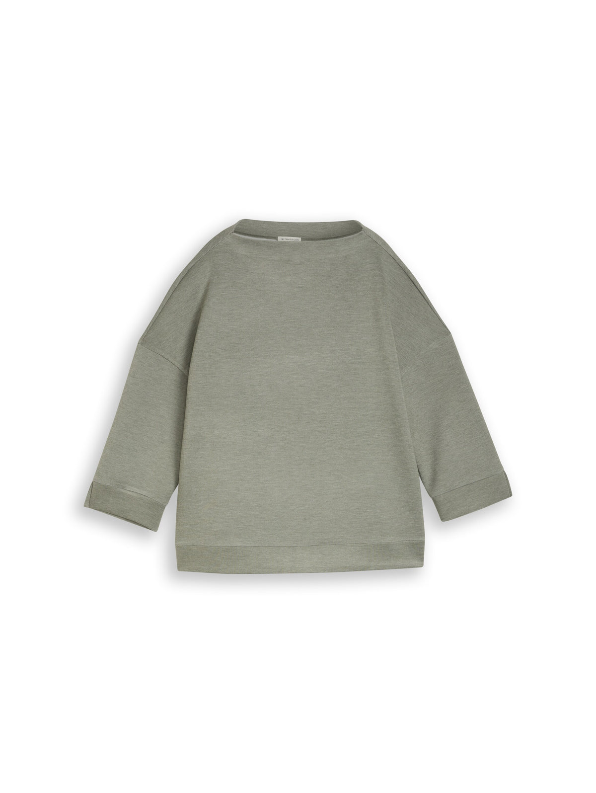 Tom Tailor Regular Fit&nbsp;&nbsp;Cloudy Green Melange High Neck Sweater&nbsp;