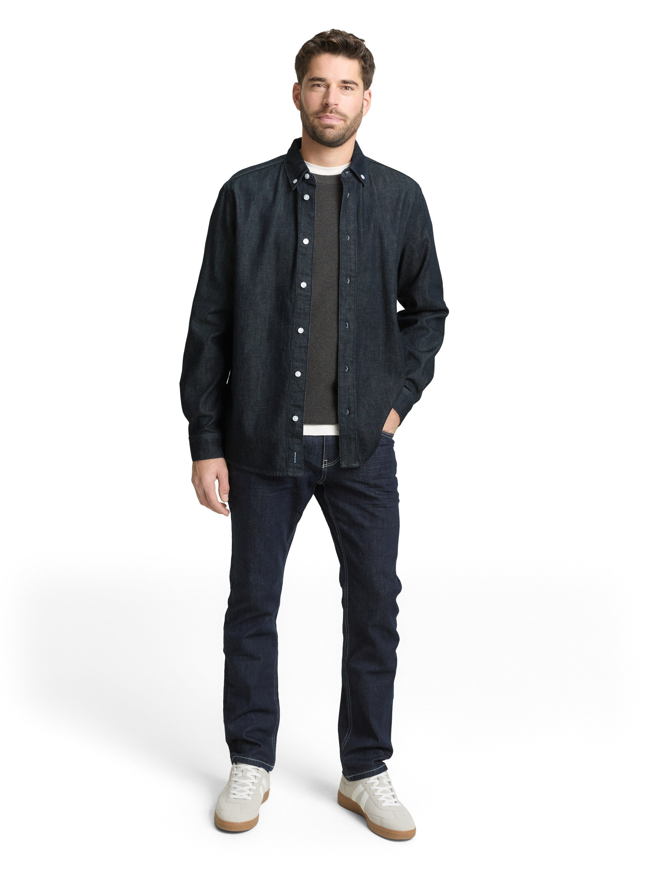 Tom Tailor Deep Navy Regular Fit Denim Shirt