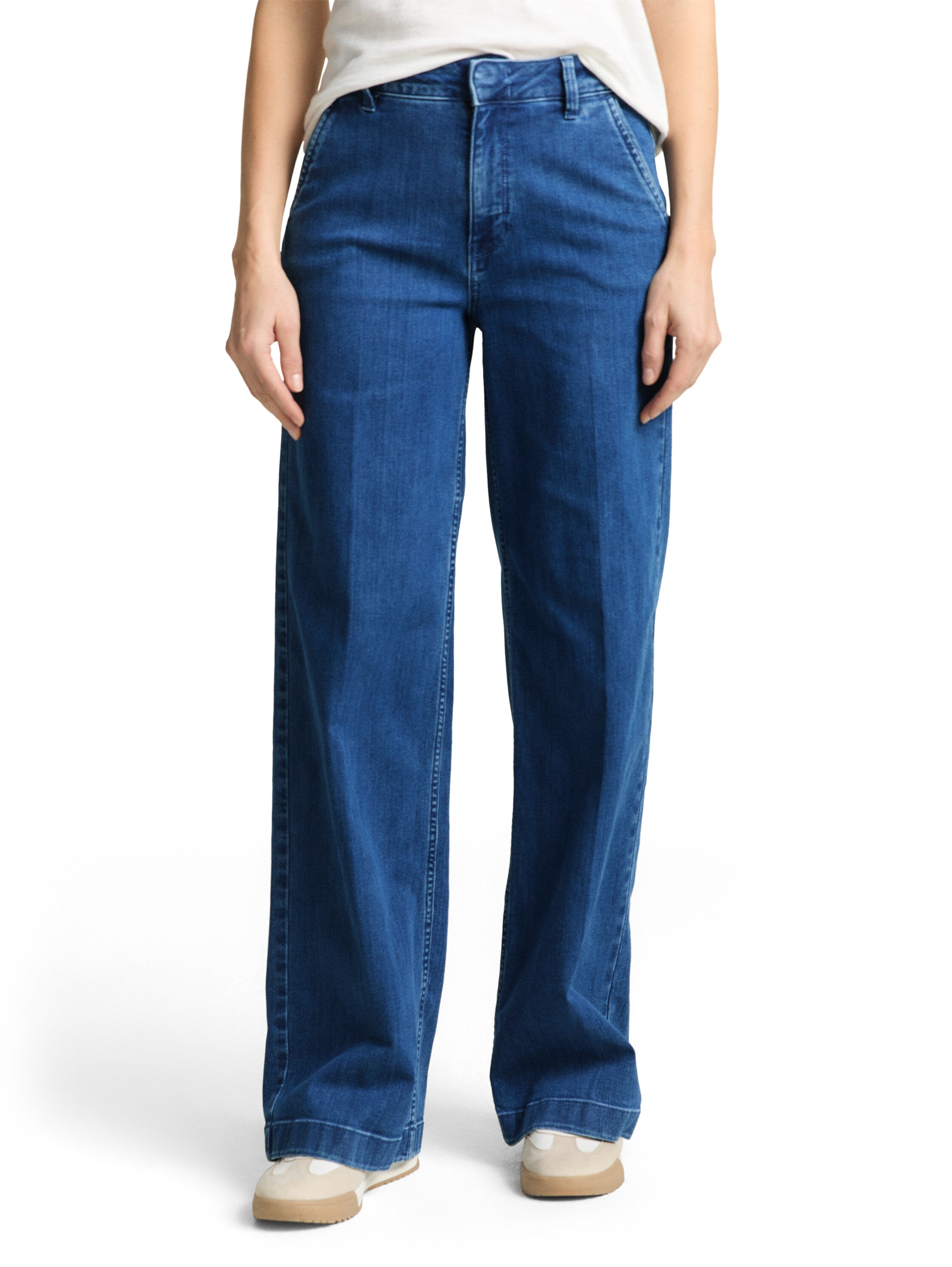 Tom Tailor Blue Denim Wide Leg Jeans