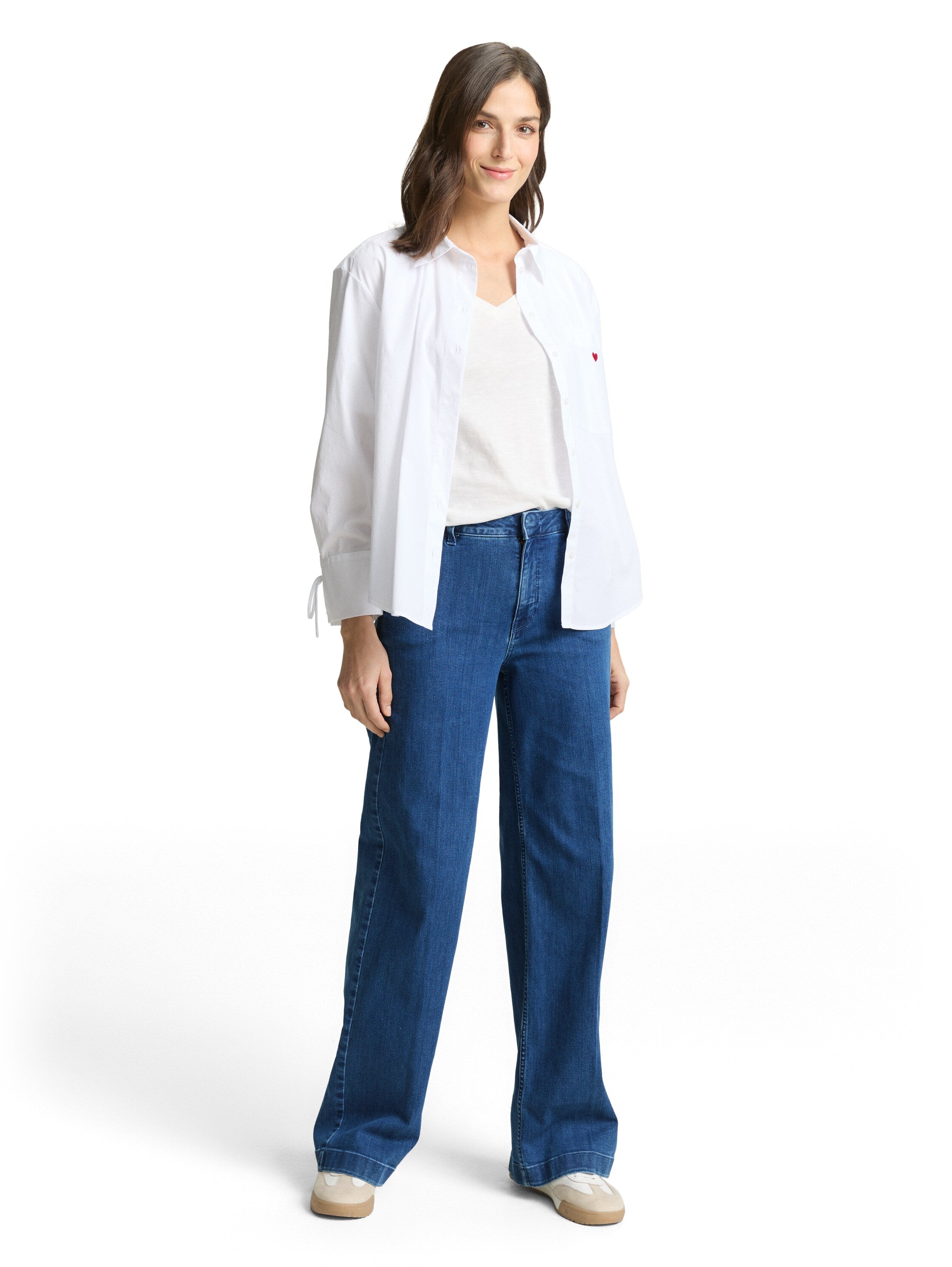 Tom Tailor Blue Denim Wide Leg Jeans