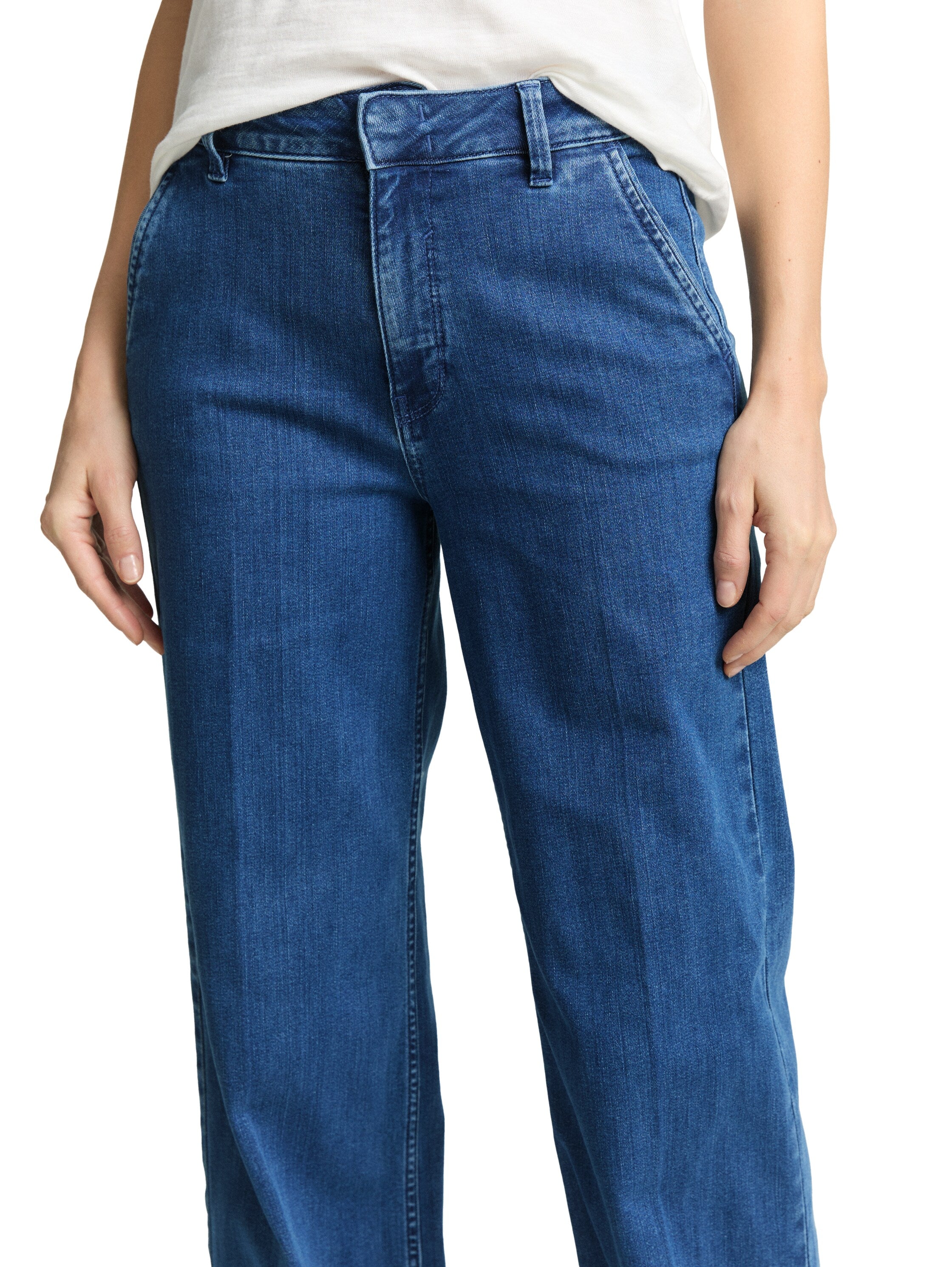 Tom Tailor Blue Denim Wide Leg Jeans