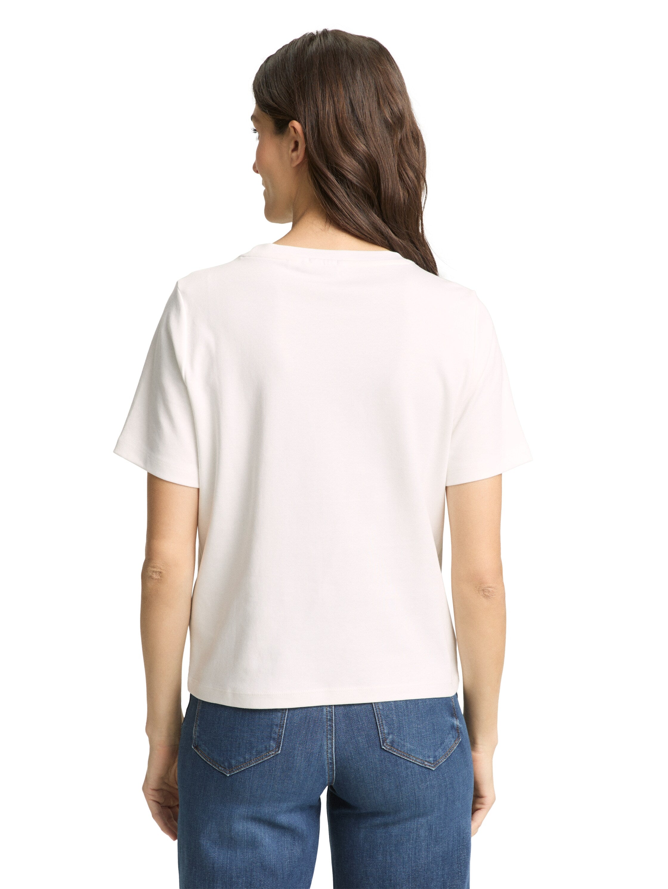 Tom Tailor White T-Shirt With Front Design