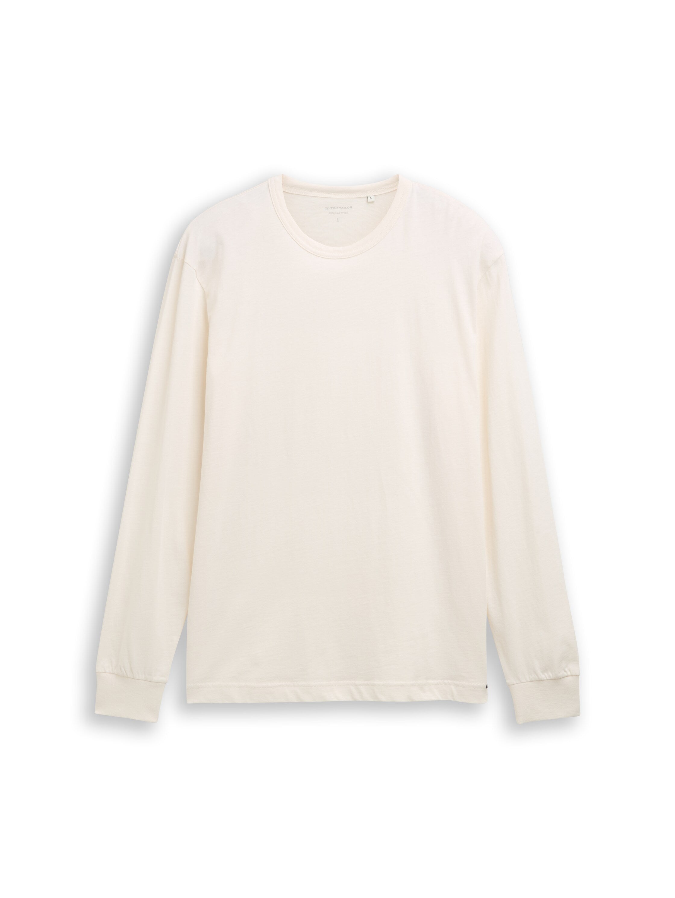 Tom Tailor Long Sleeved White T-Shirt