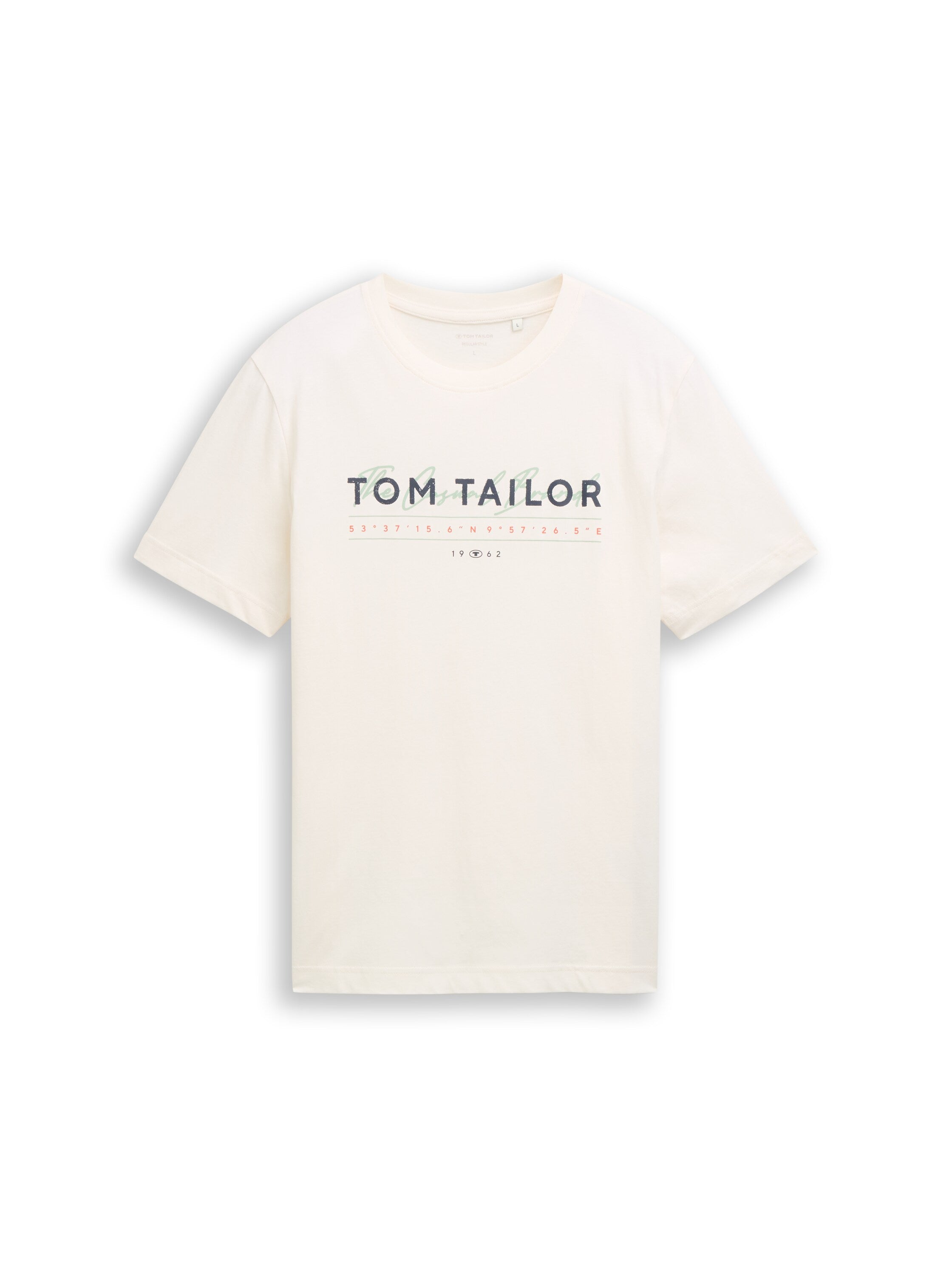 Tom Tailor White T-Shirt With Logo Print