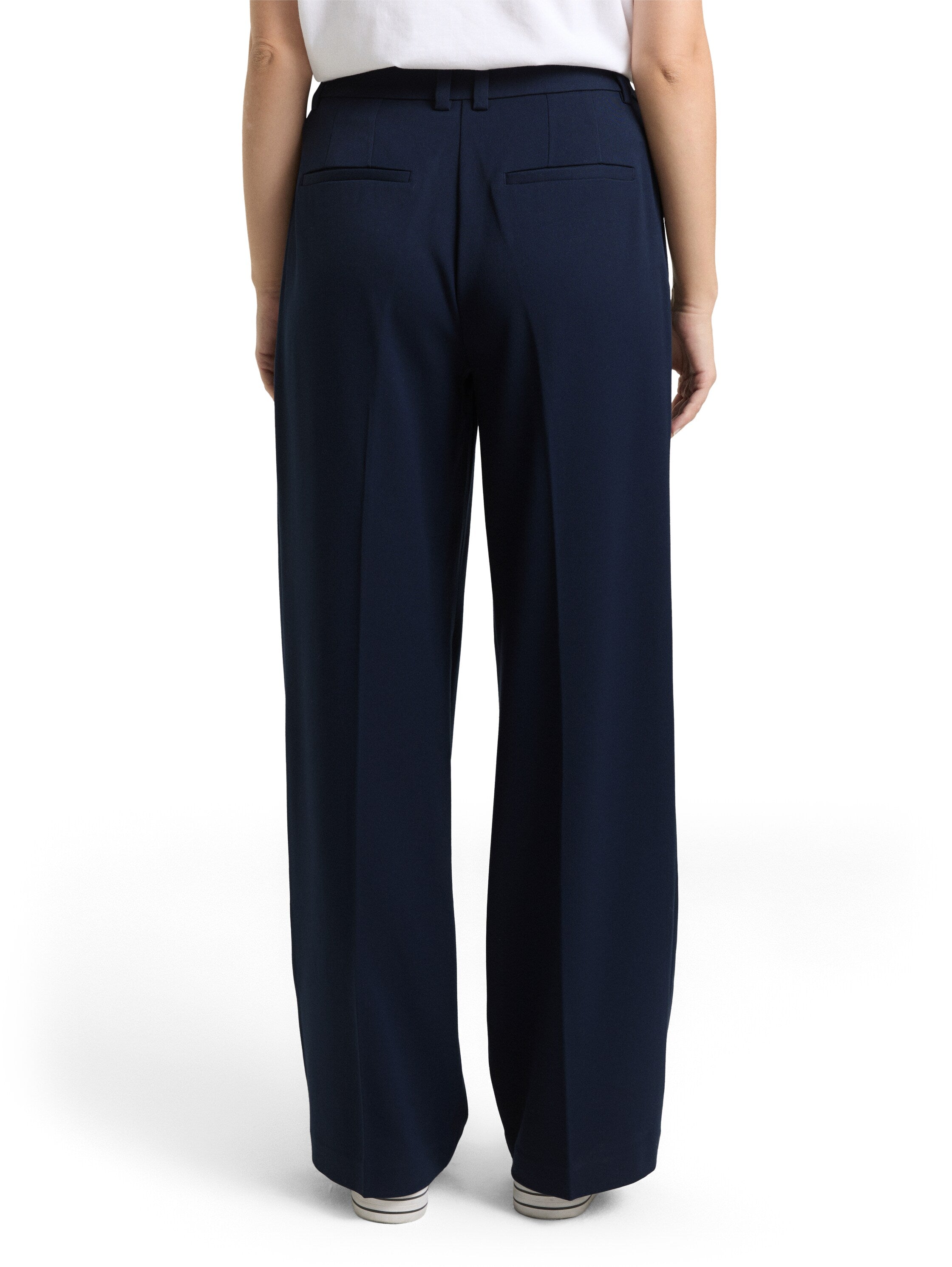 Tom Tailor Navy High-Waisted Trousers