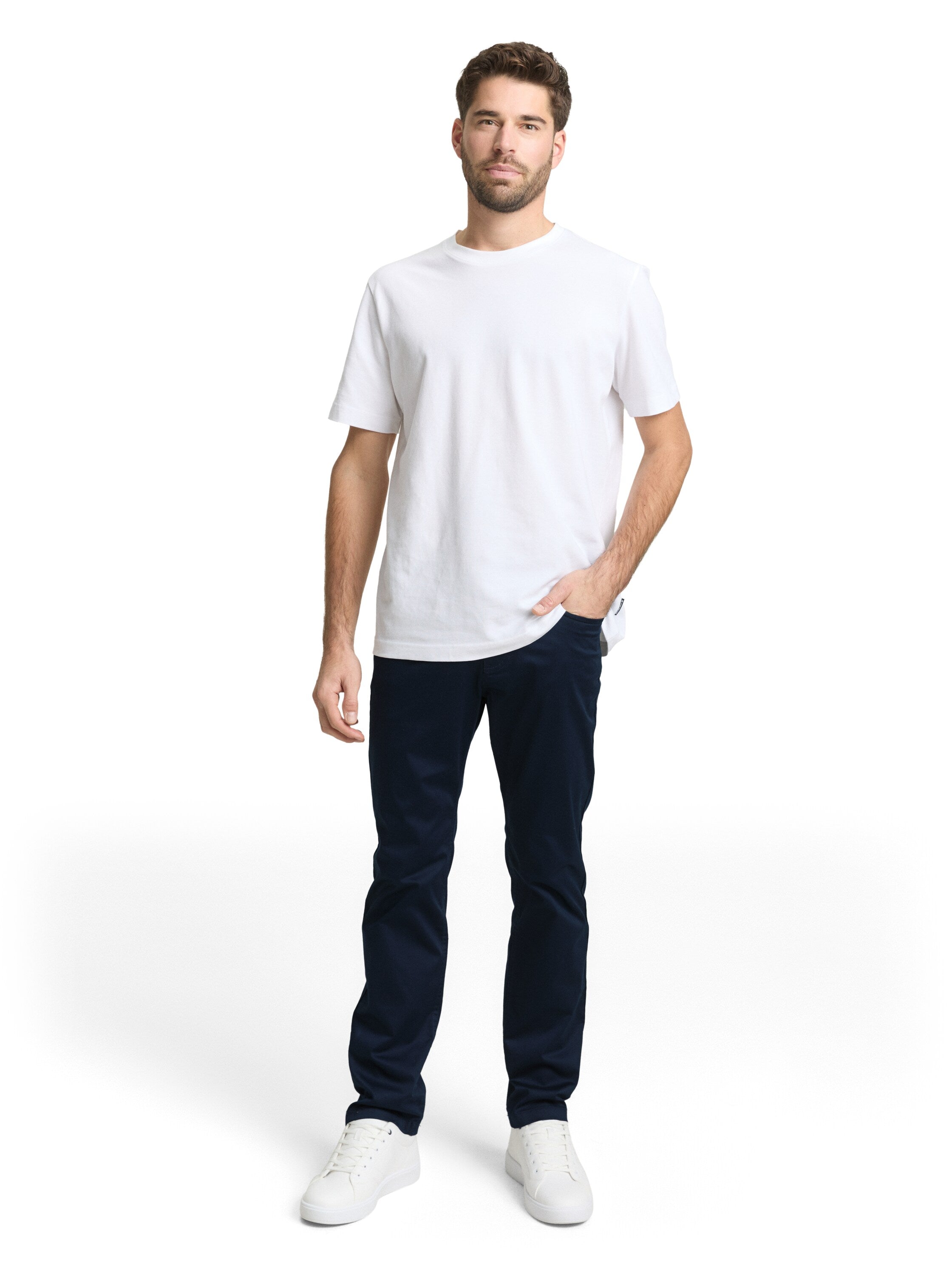 Tom Tailor Navy Regular Slim Trousers