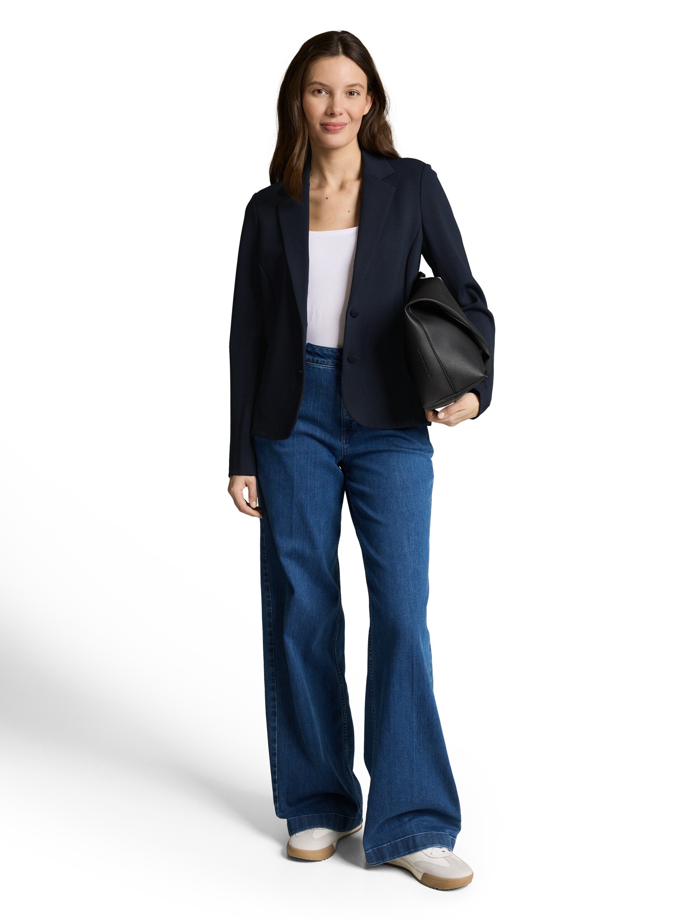 Tom Tailor Navy Blazer With Slit Pockets