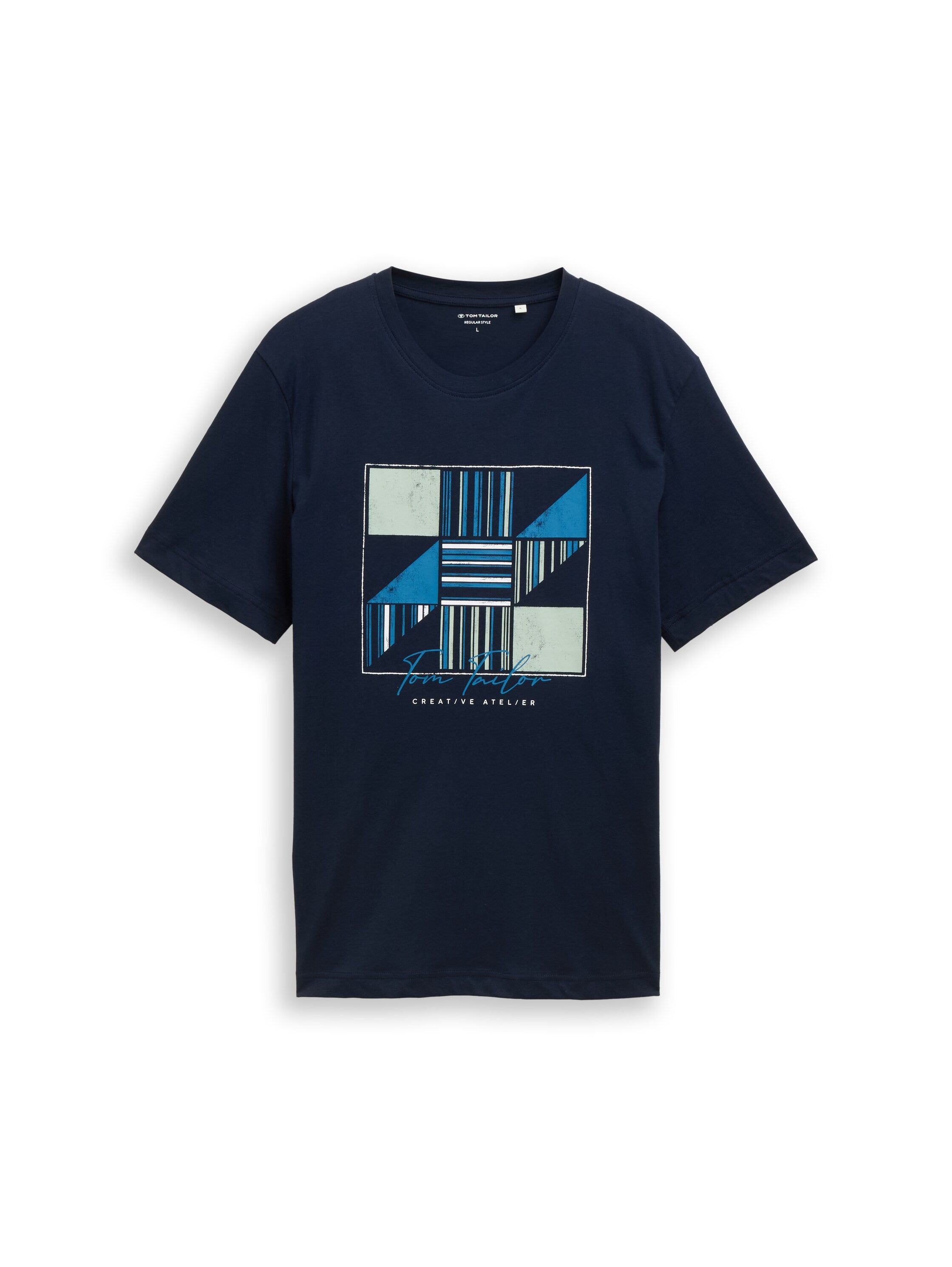 Tom Tailor Dark Navy T-Shirt With Front Design