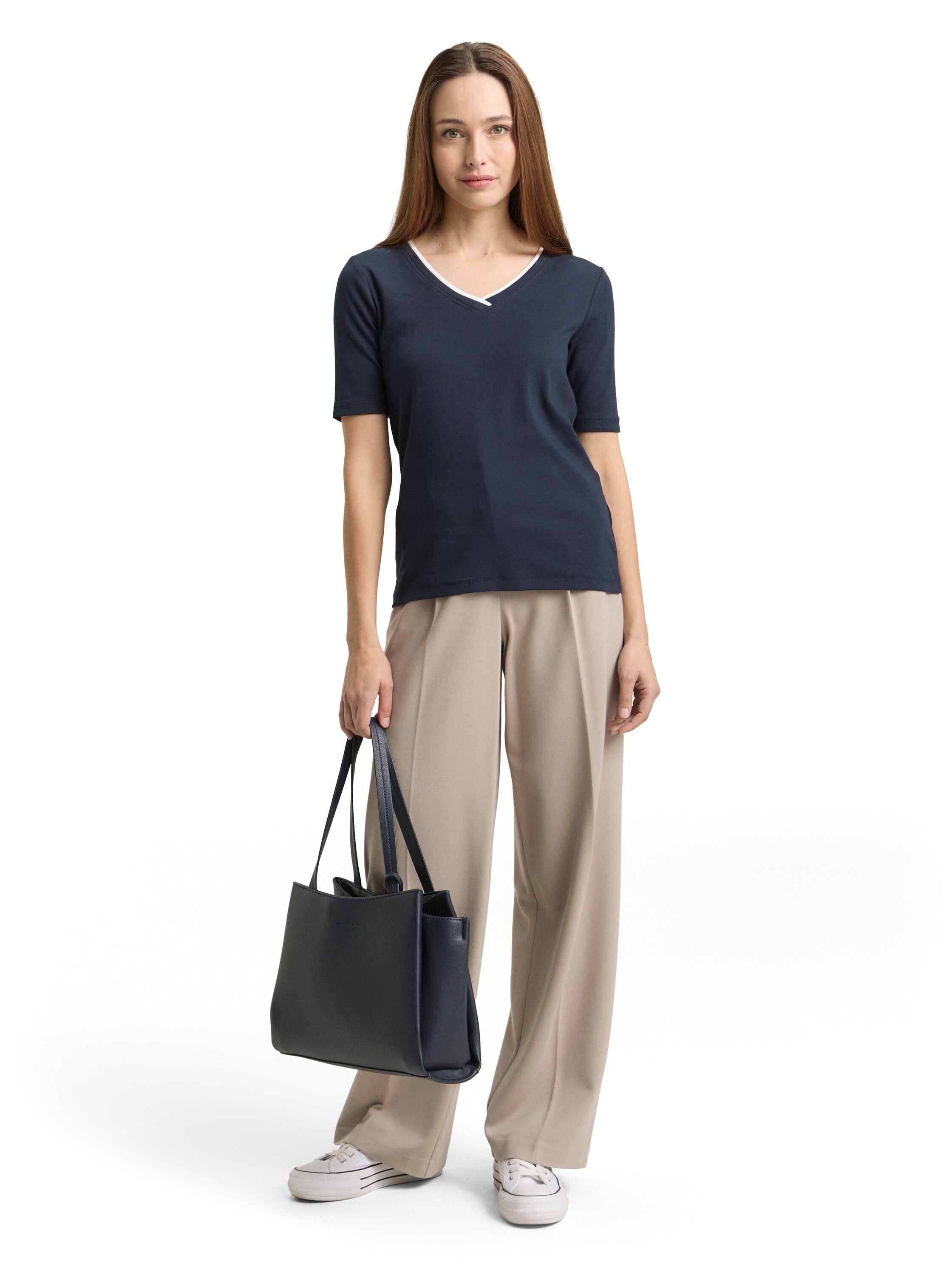 Tom Tailor Navy V-Neck T-Shirt