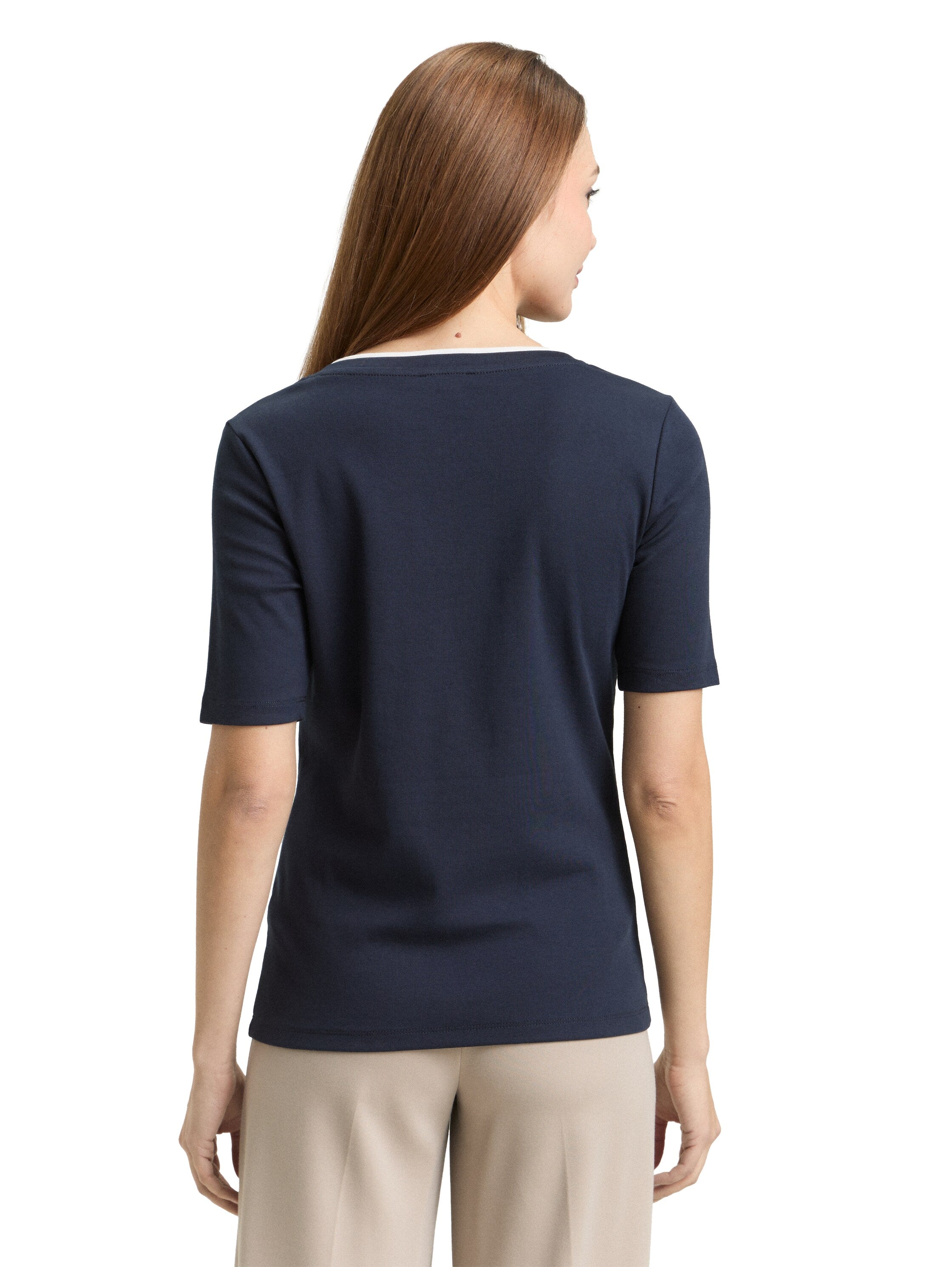 Tom Tailor Navy V-Neck T-Shirt