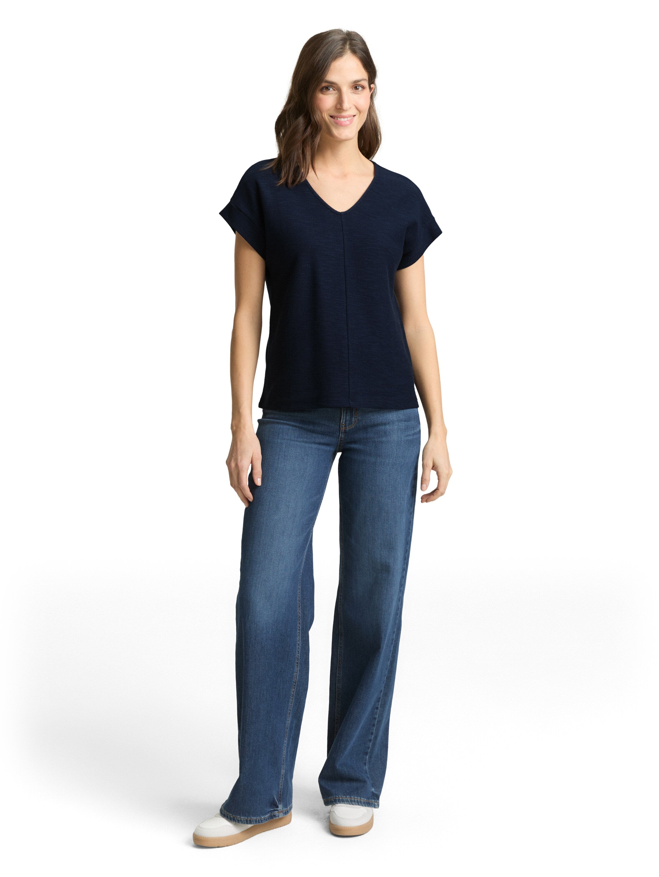 Tom Tailor Navy V-Neck T-Shirt