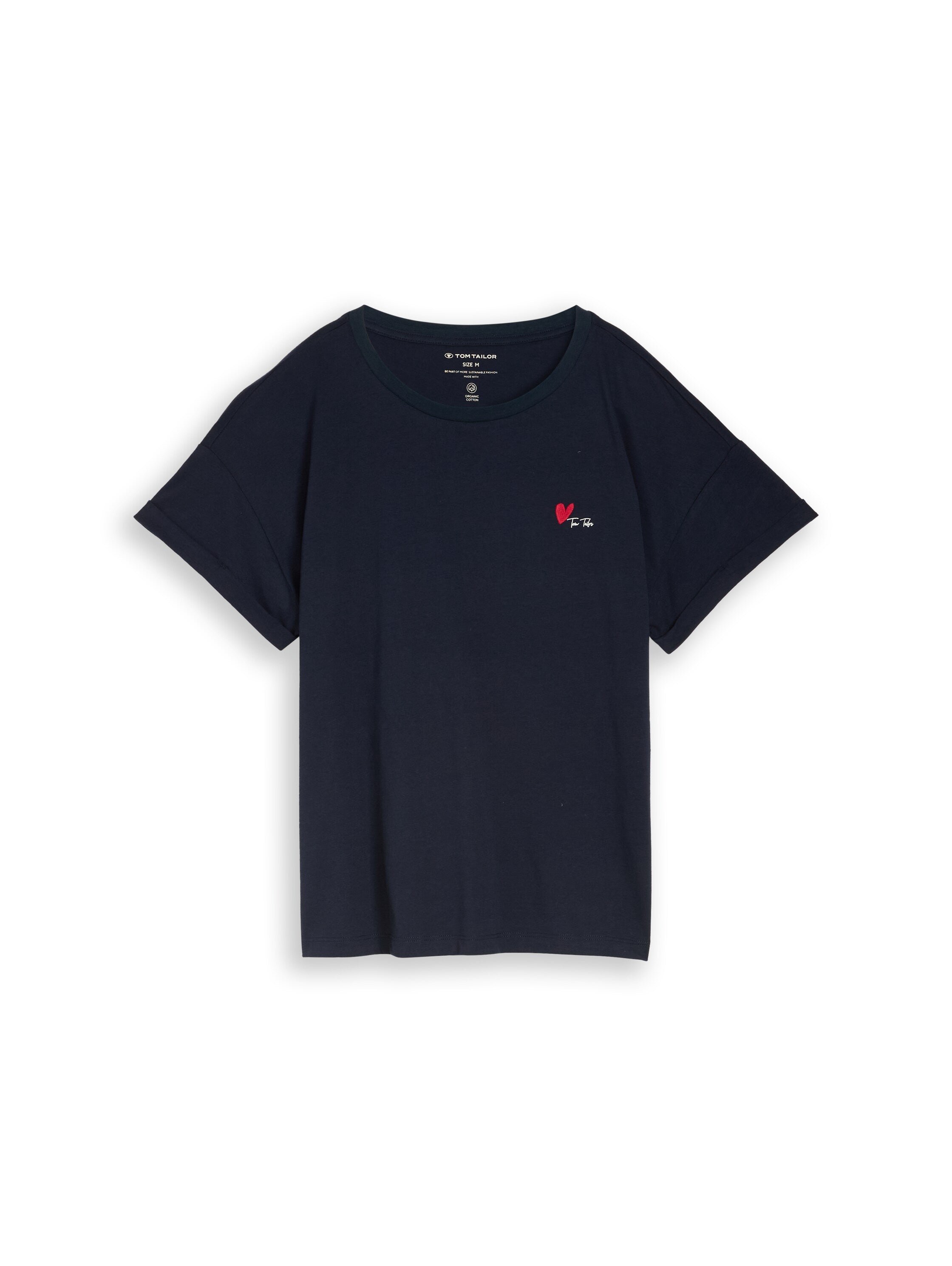 Tom Tailor Navy T-Shirt With Small Front Desing