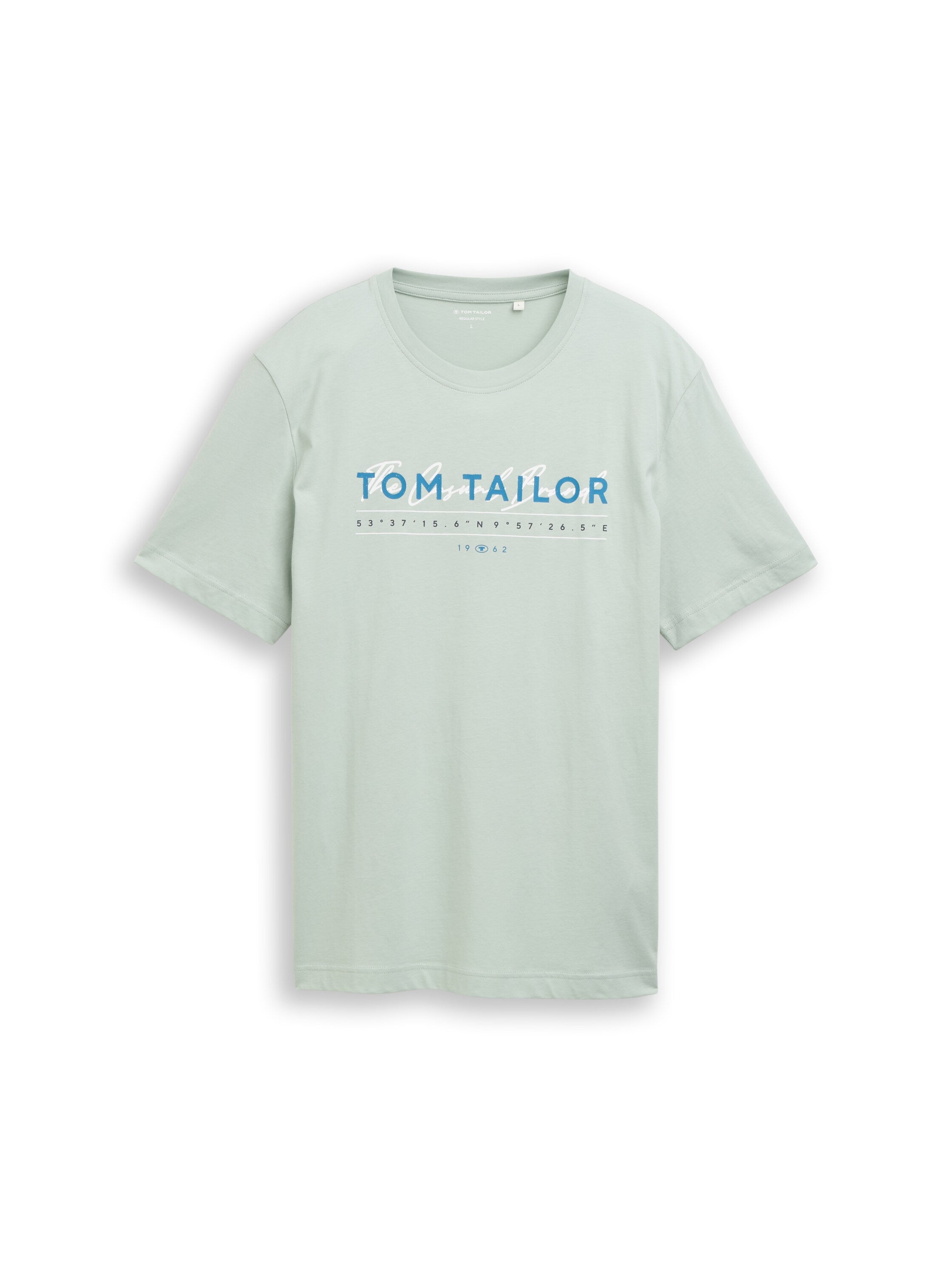 Tom Tailor Olive T-Shirt With Logo Print