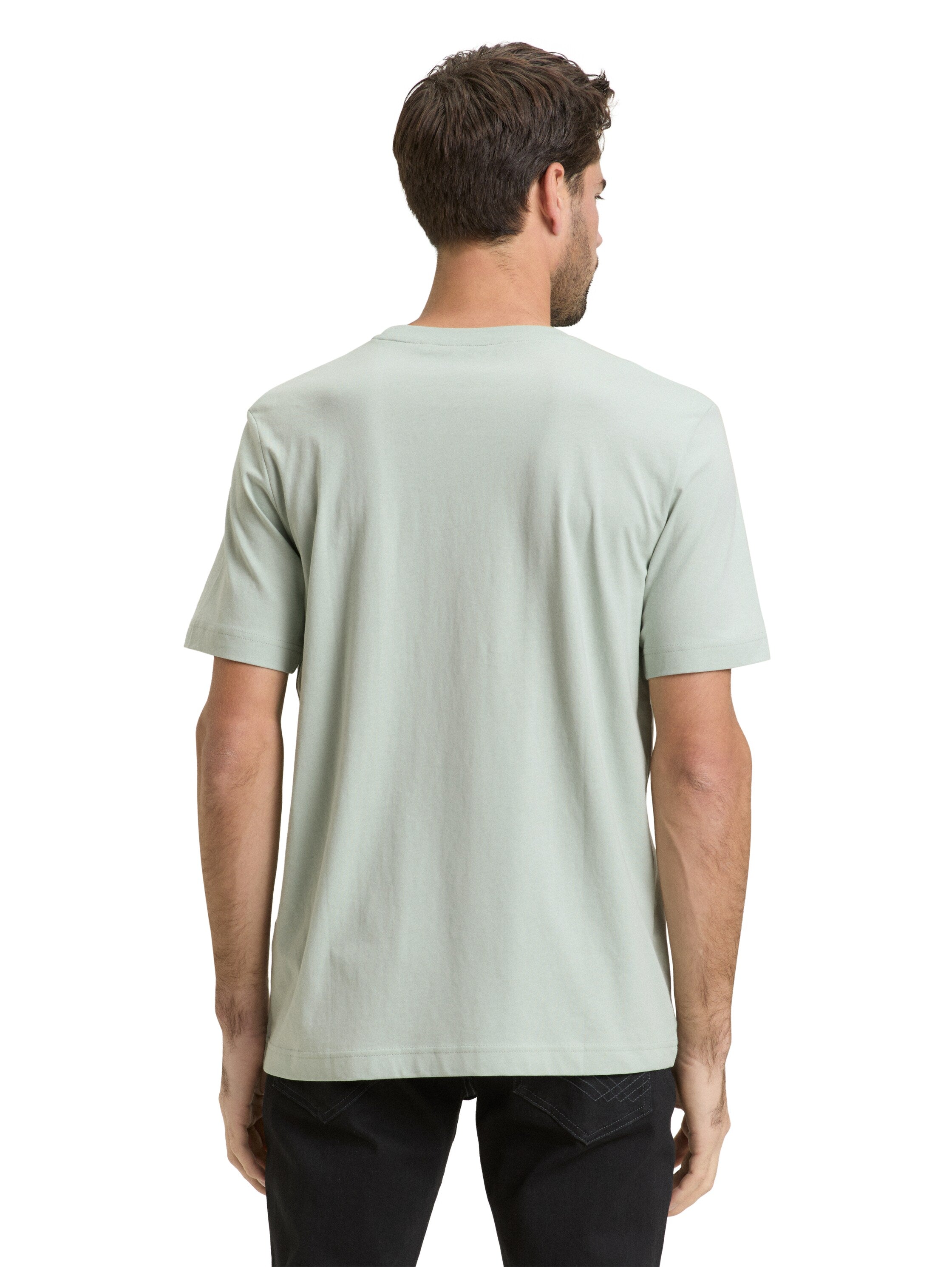 Tom Tailor Olive T-Shirt With Logo Print