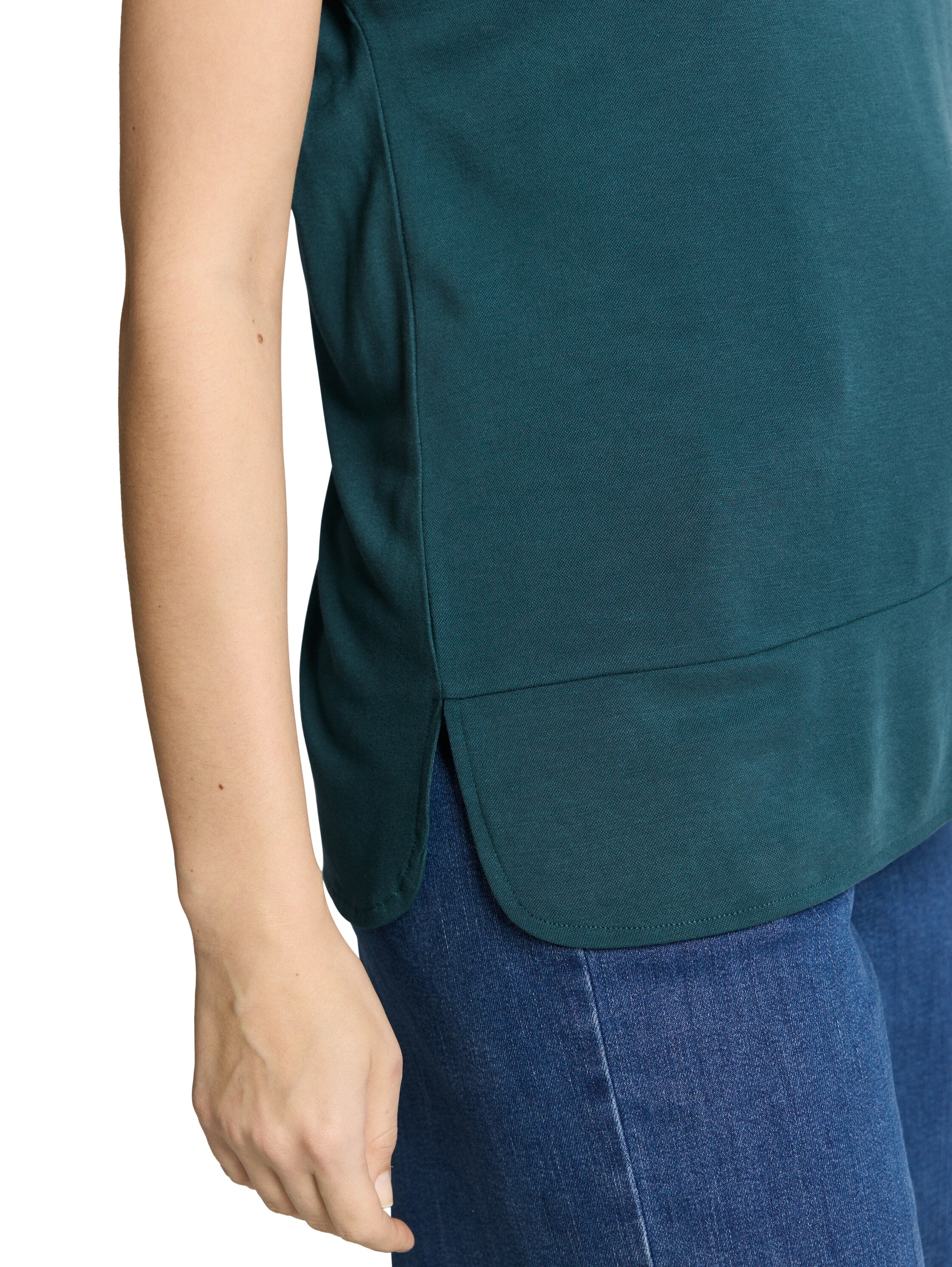 Tom Tailor Short Sleeved Green Top