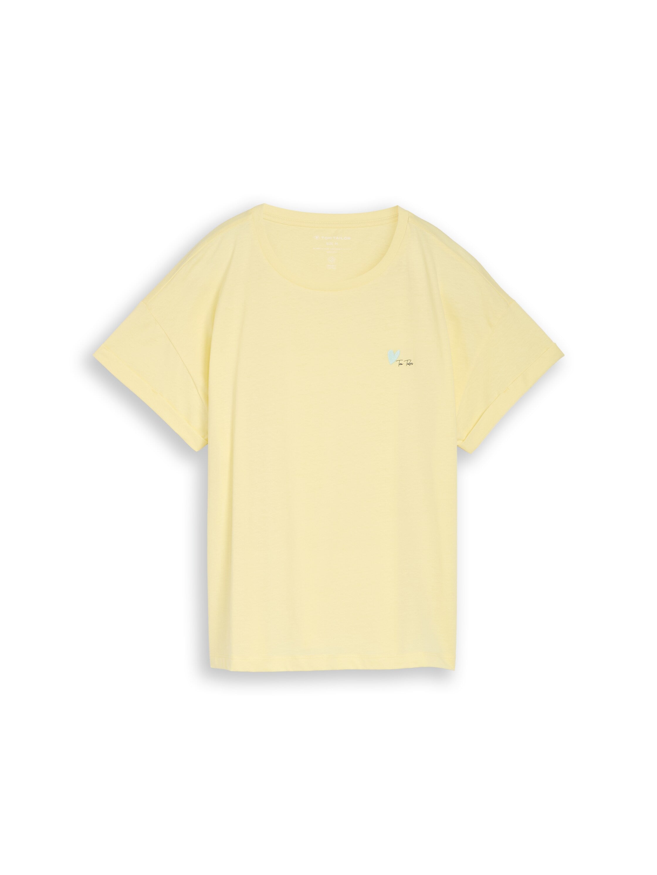 Tom Tailor Yellow T-Shirt With Small Front Desing