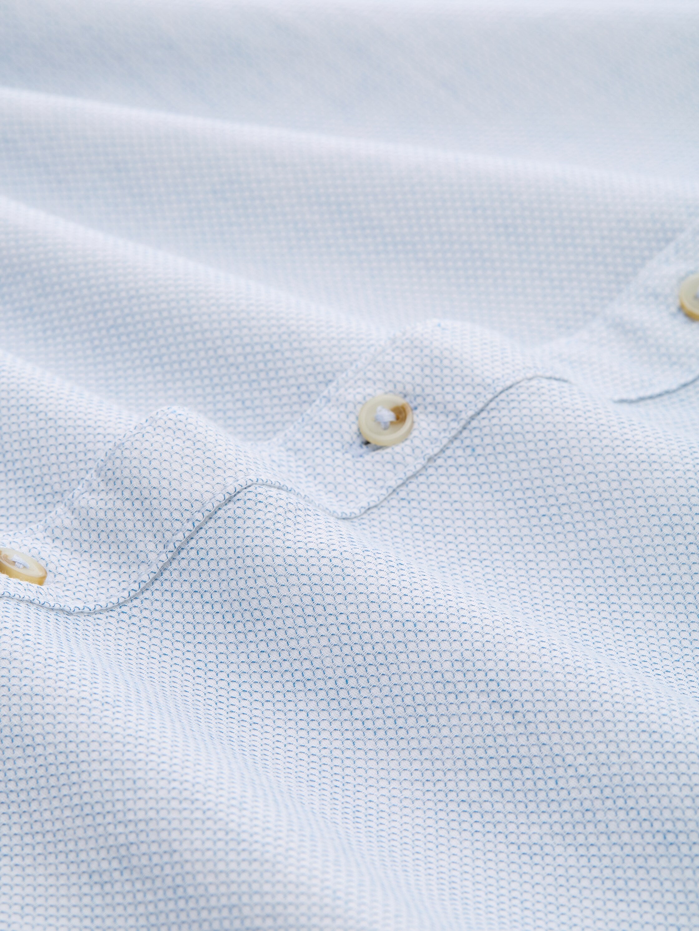 Tom Tailor Blue Long Sleeved Shirt With Linen Blend