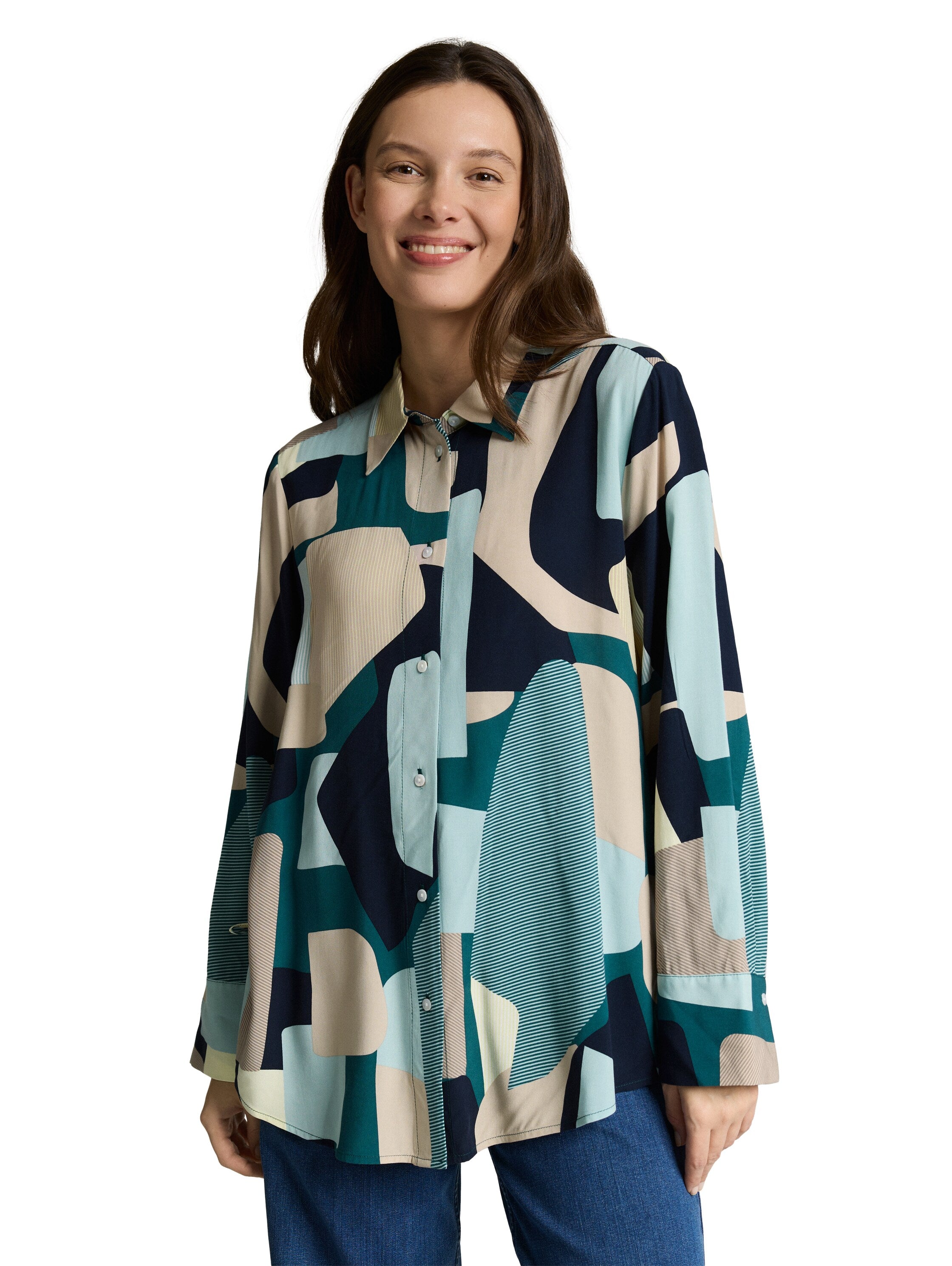 Tom Tailor Long Sleeved Printed Shirt