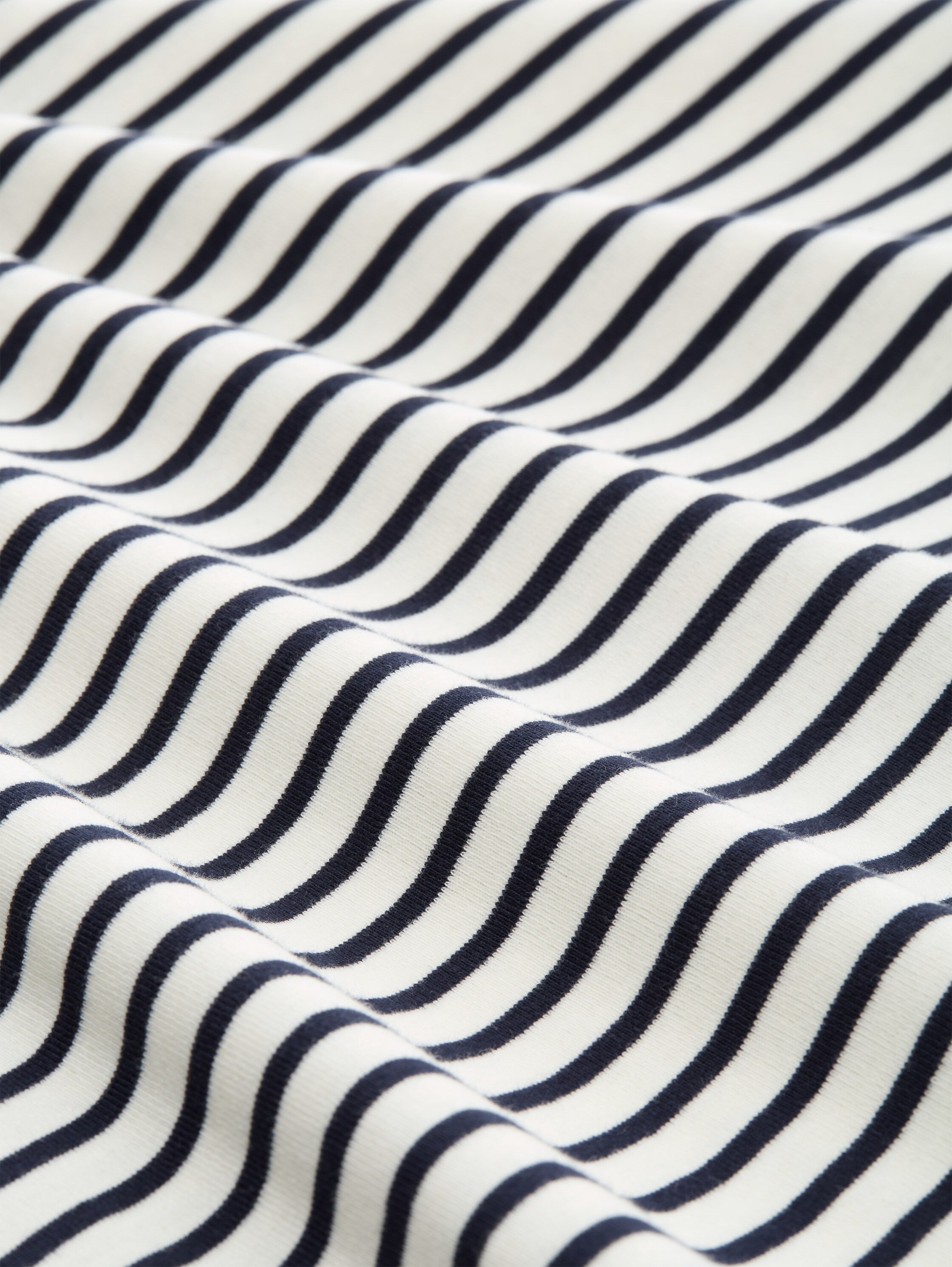 Tom Tailor V-Neck T-Shirt With Striped Design