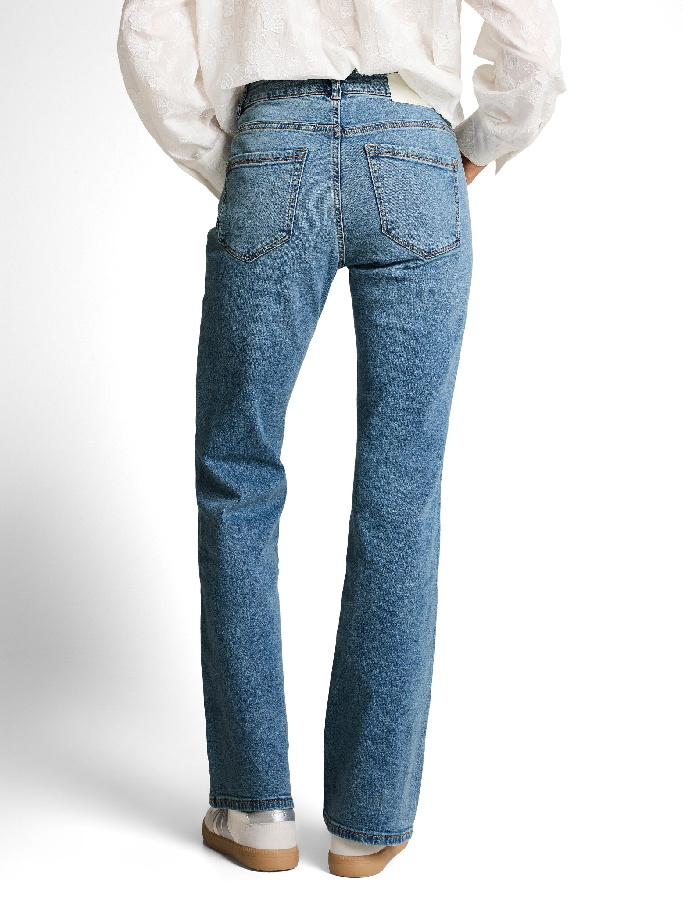 Tom Tailor Blue Flare Cut High Waisted Jeans